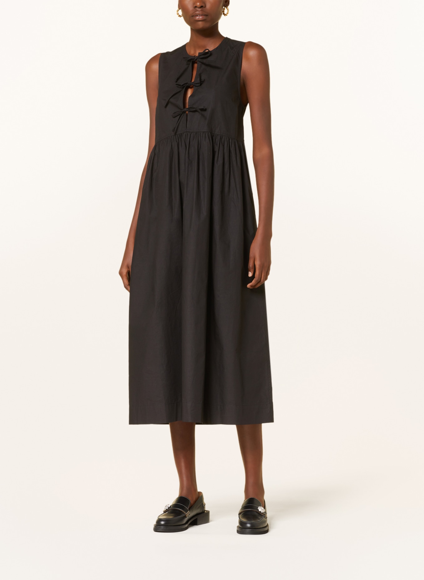 GANNI Dress with cut-outs, Color: BLACK (Image 2)