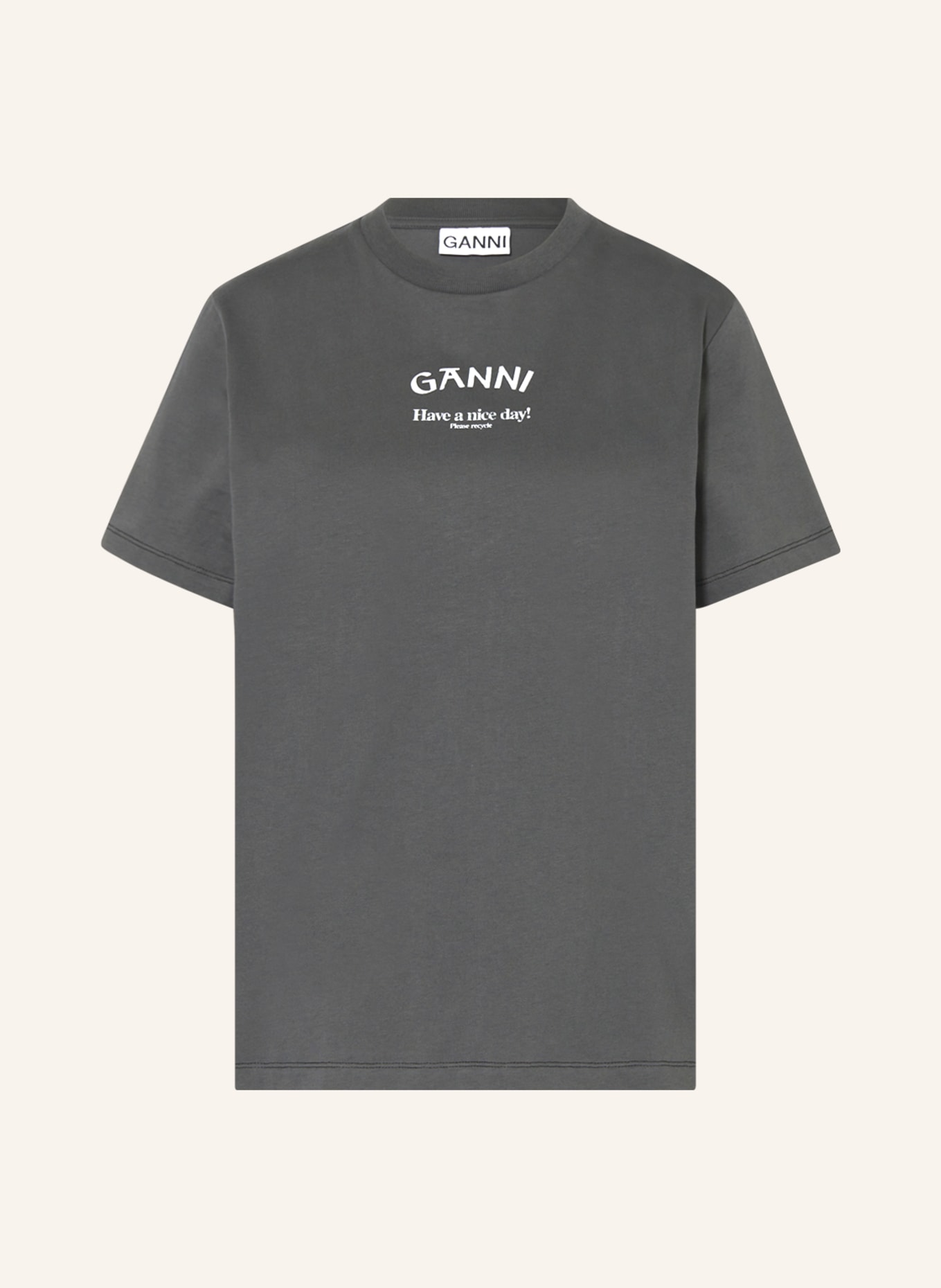 GANNI T-Shirt, Farbe: DUNKELGRAU(Bild null)