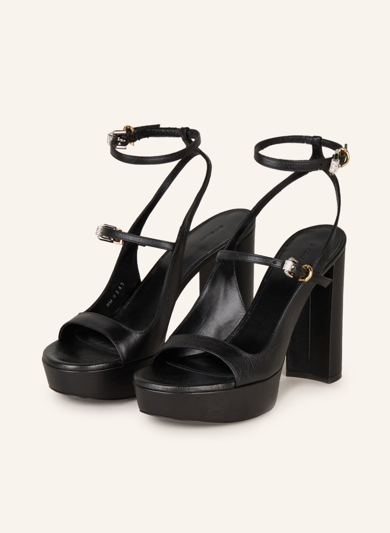 GIVENCHY Platform sandals VOYOU, Color: BLACK (Image 1)