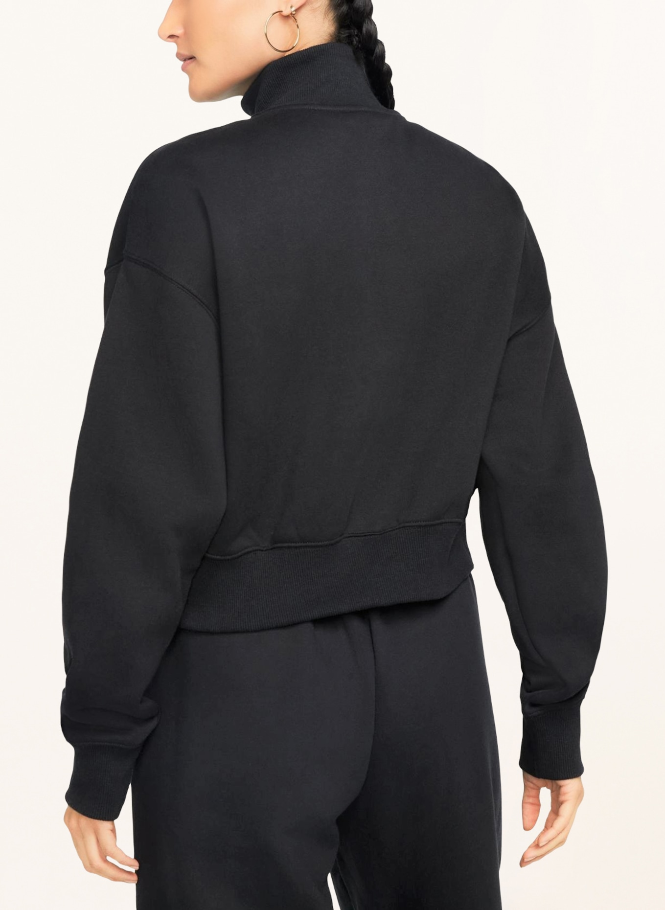 Nike Half-zip sweater in sweatshirt fabric SPORTSWEAR PHOENIX, Color: BLACK (Image 3)