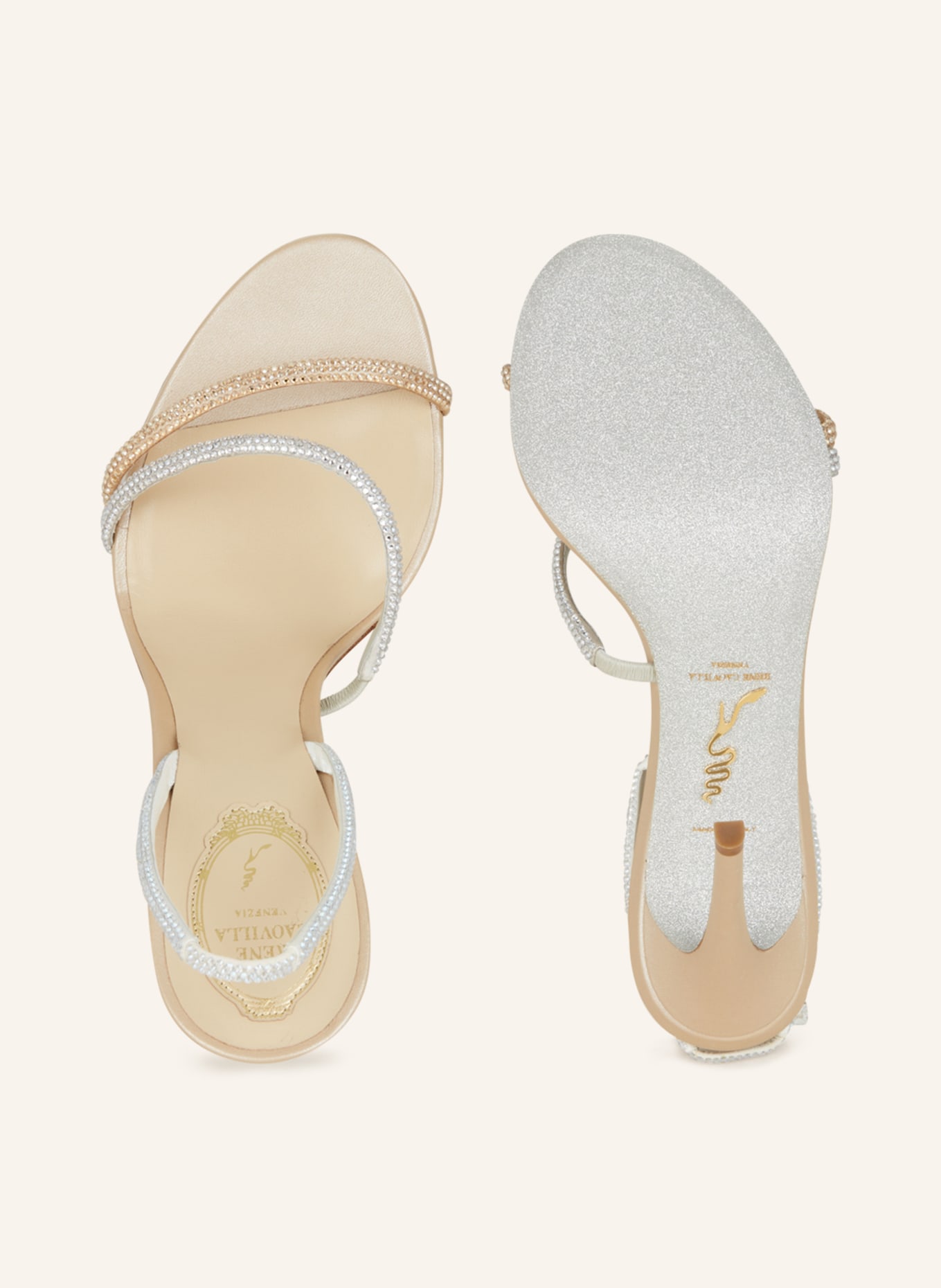 RENE CAOVILLA Sandals IRINA, Color: GOLD (Image 5)