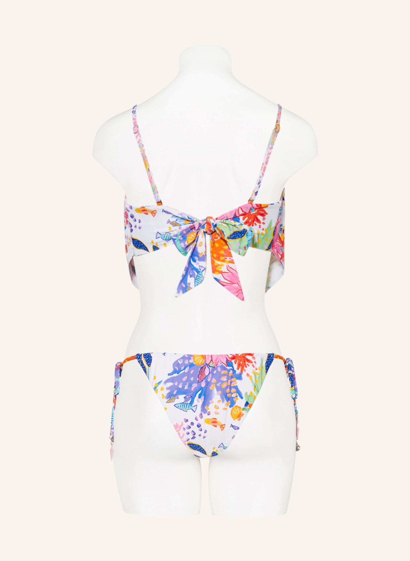 SEAFOLLY Triangel-Bikini-Hose UNDER THE SEA, Farbe: WEISS/ LILA/ ORANGE (Bild 3)