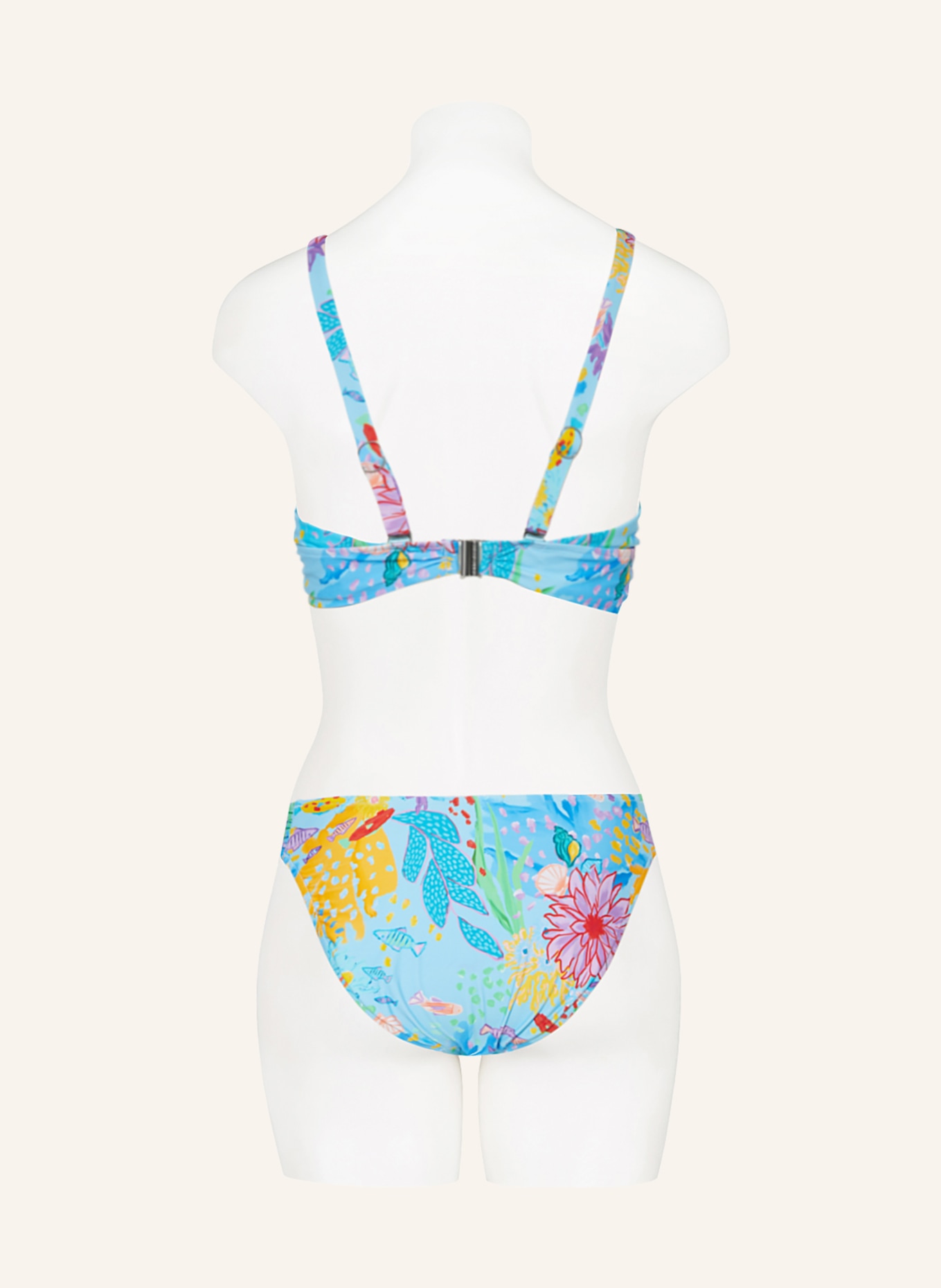 SEAFOLLY Brazilian-Bikini-Hose UNDER THE SEA, Farbe: HELLBLAU/ TÜRKIS/ GELB (Bild 3)