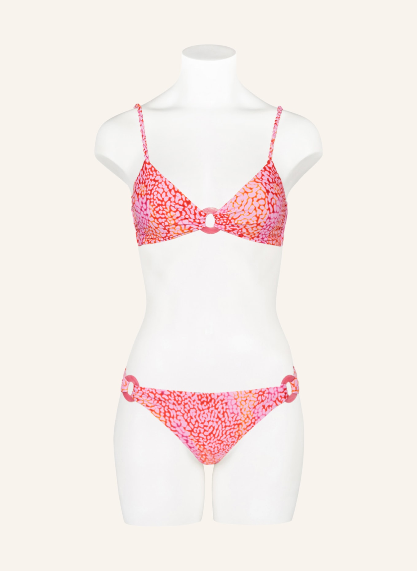 SEAFOLLY Bralette bikini top SEA SKIN, Color: FUCHSIA/ PINK/ ORANGE (Image 2)