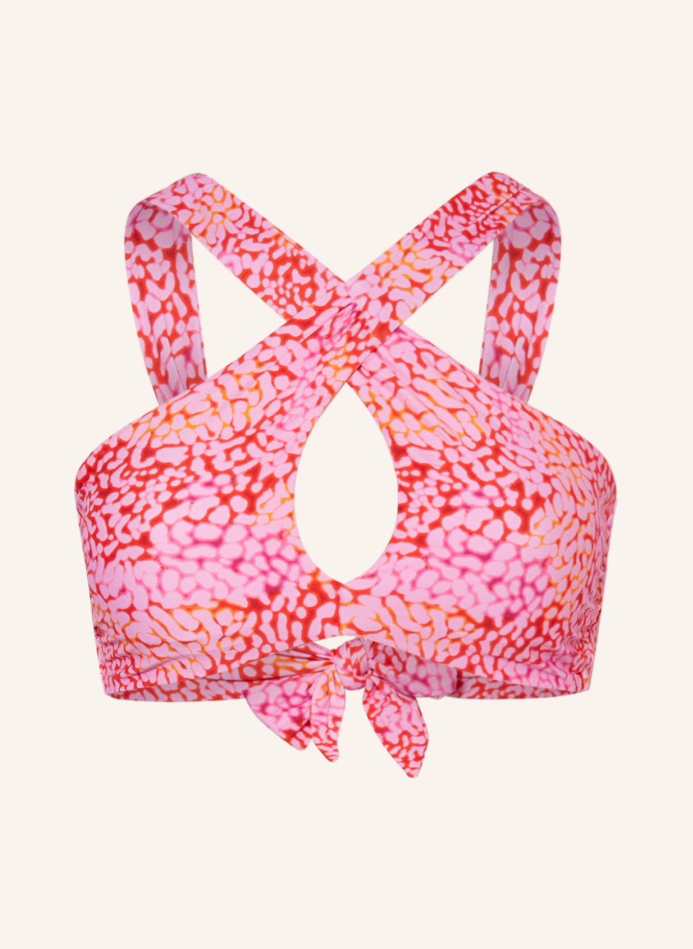 SEAFOLLY Bralette bikini top SEA SKIN, Color: FUCHSIA/ PINK/ ORANGE (Image 1)