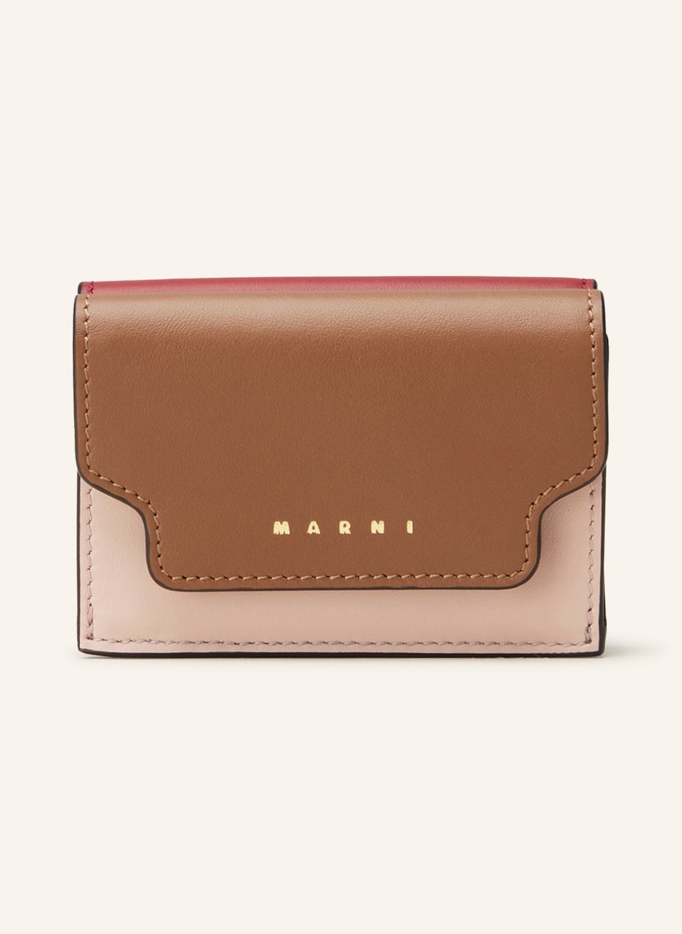 MARNI Wallet, Color: BROWN/ DARK RED (Image 1)