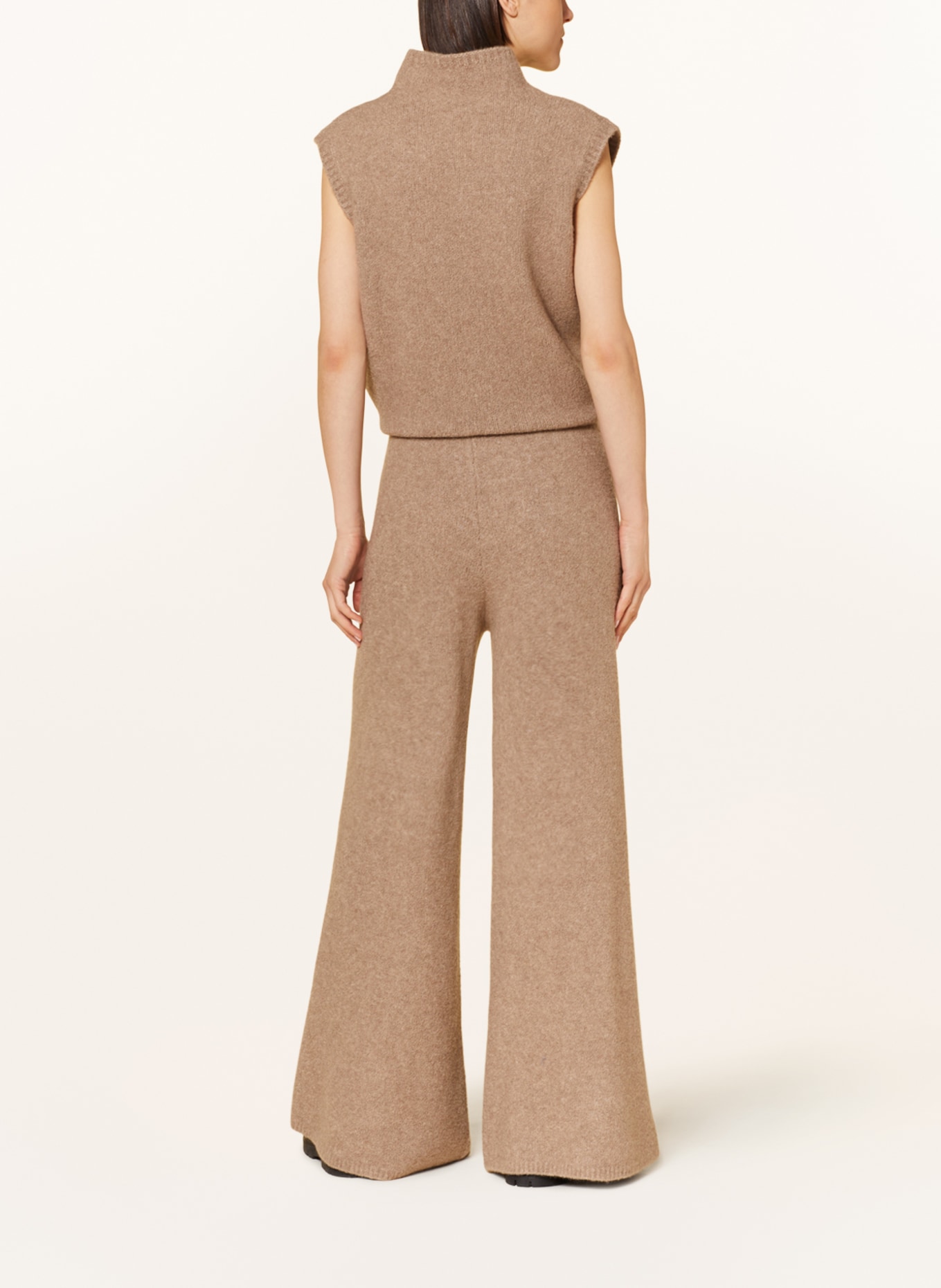 LISA YANG Cashmere knit trousers, Color: BEIGE (Image 3)