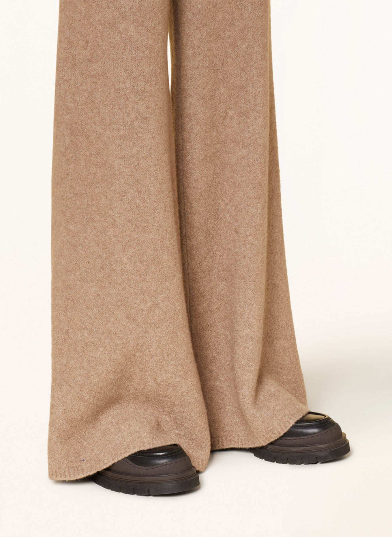 LISA YANG Dzianinowe spodnie z kaszmiru, Kolor: BEŻOWY (Obrazek 5)