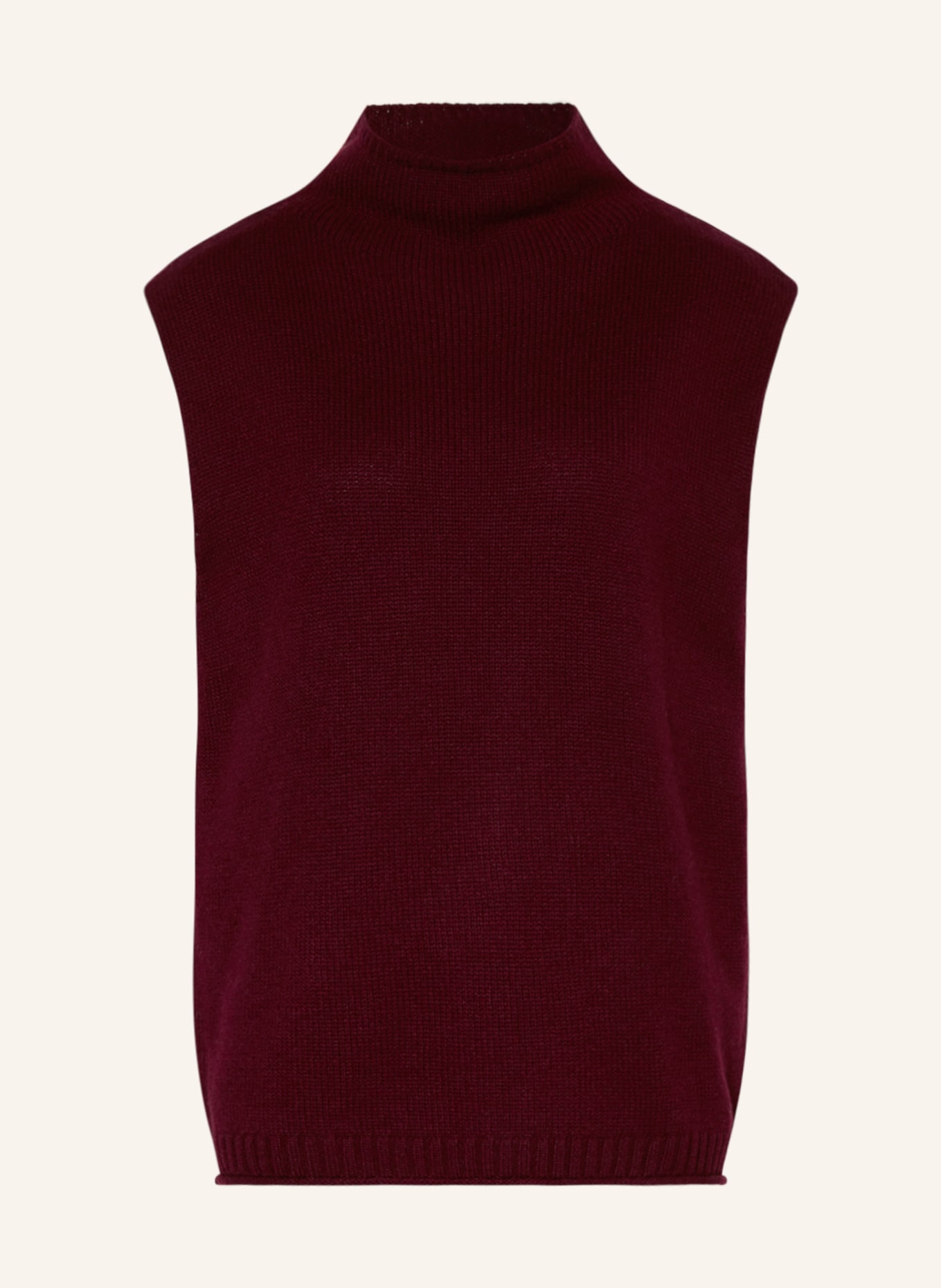 LISA YANG Cashmere sweater vest TOVA, Color: DARK RED (Image 1)