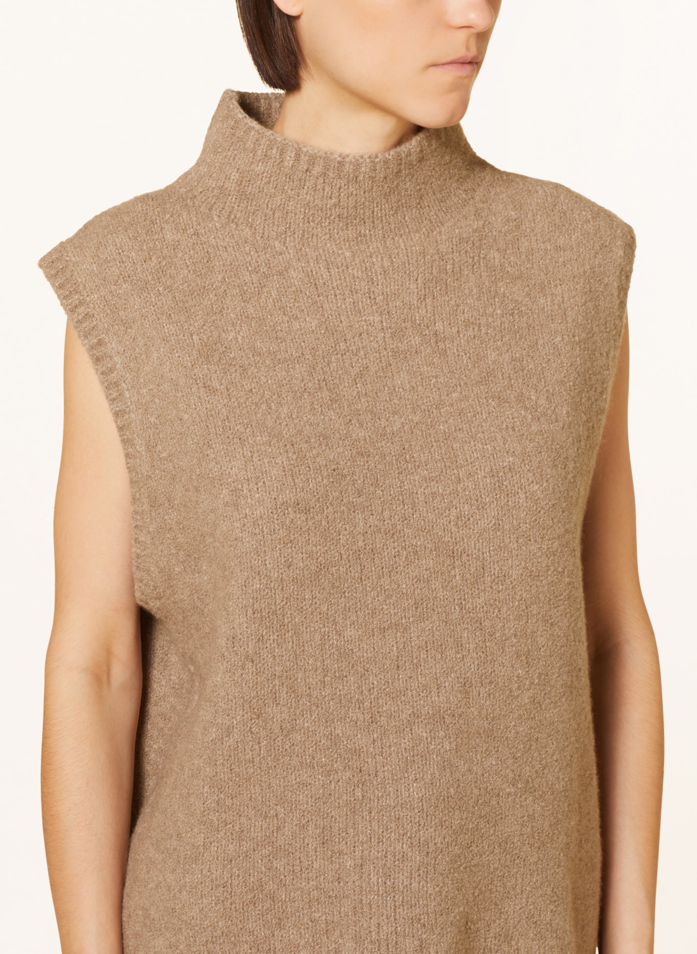 LISA YANG Cashmere sweater vest EMBER, Color: BEIGE (Image 4)
