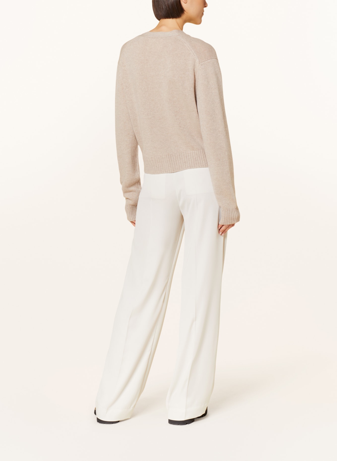 LISA YANG Strickjacke MARION aus Cashmere: BEIGE