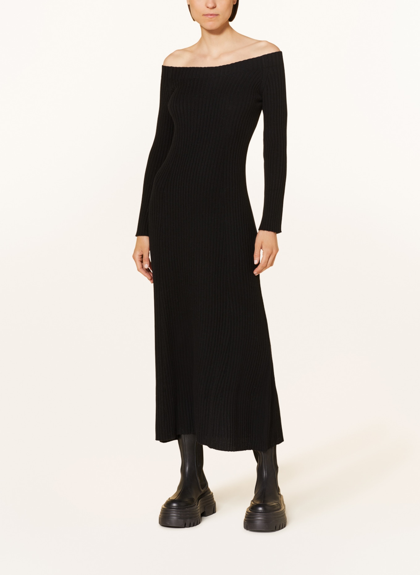 LISA YANG Knit dress MARVIN in cashmere, Color: BLACK (Image 2)