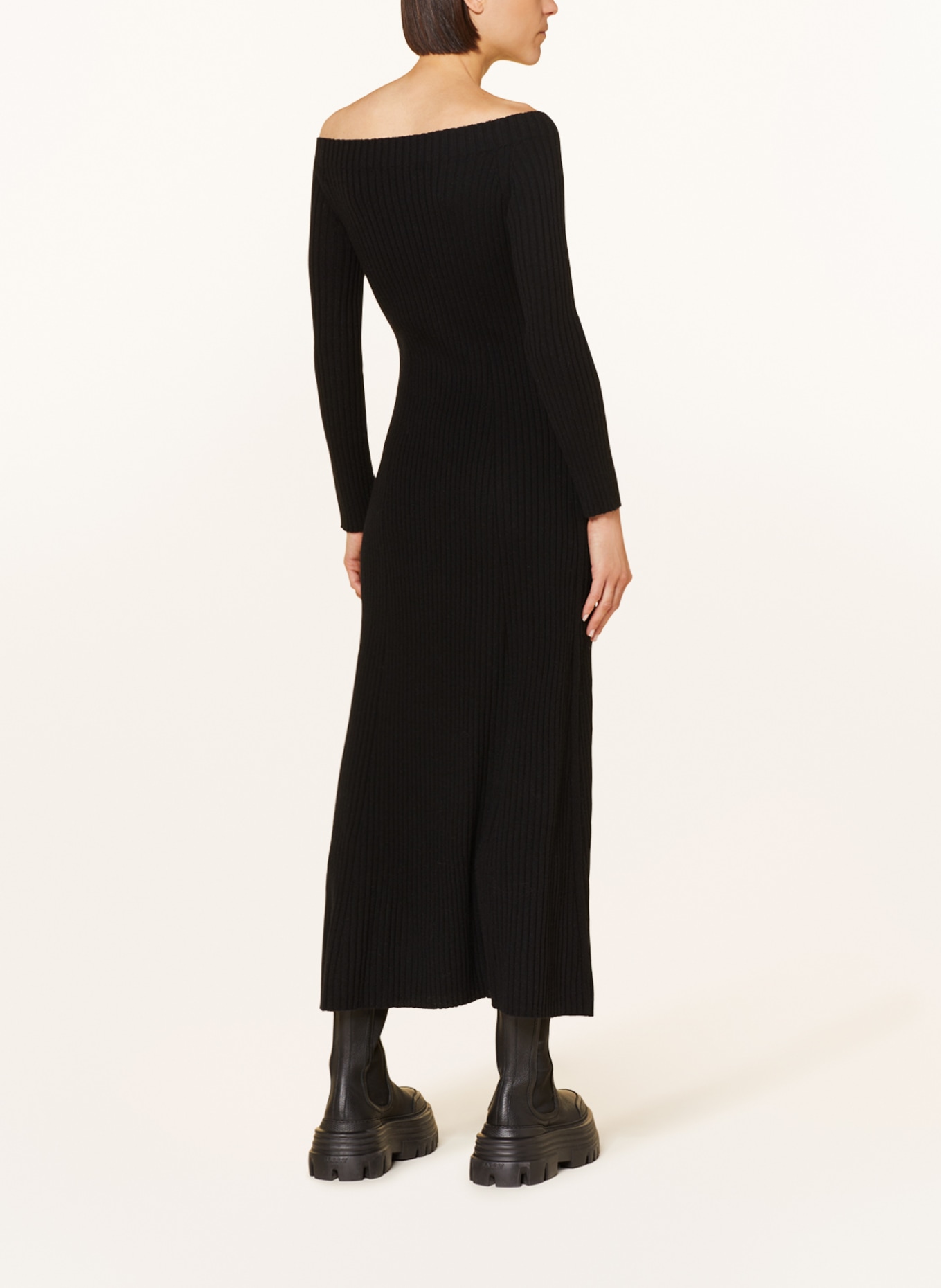 LISA YANG Knit dress MARVIN in cashmere, Color: BLACK (Image 3)