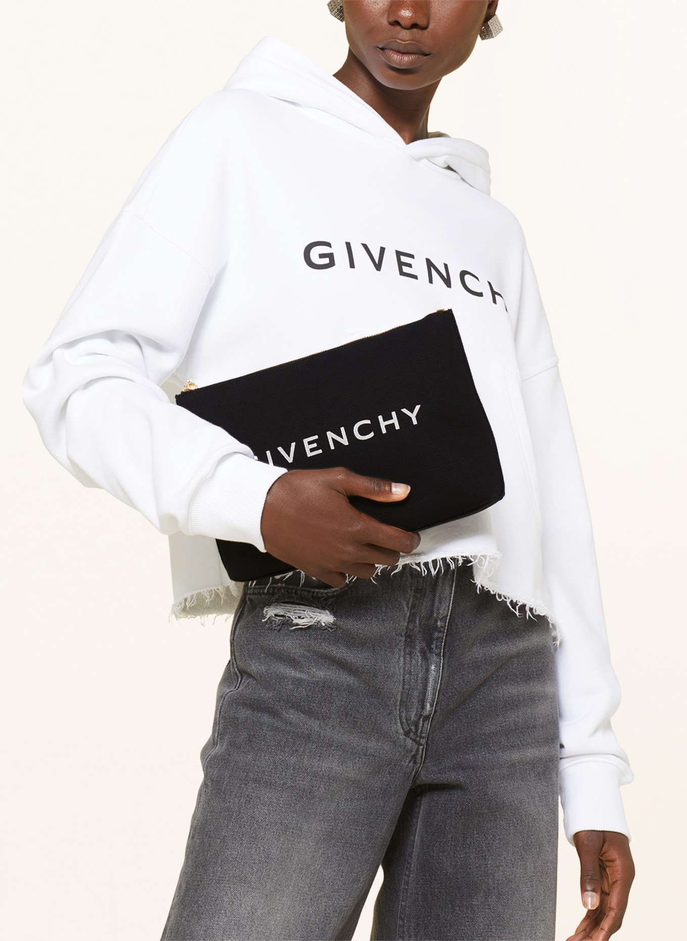 GIVENCHY Pouch TRAVEL POUCH, Color: BLACK/ WHITE (Image 4)