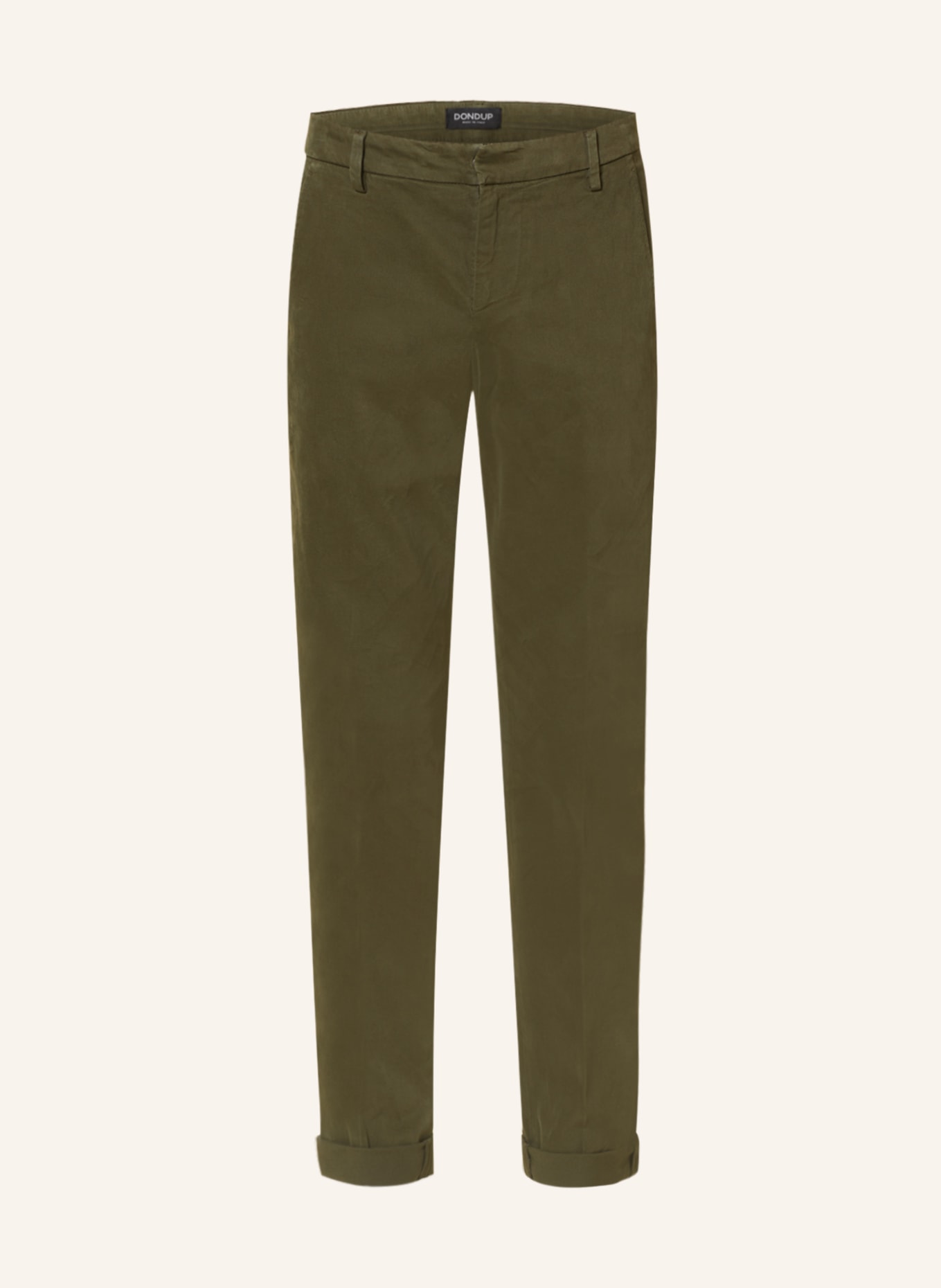 Dondup Chino kalhoty GAUBERT Extra Slim Fit, Barva: OLIVOVÁ (Obrázek 1)