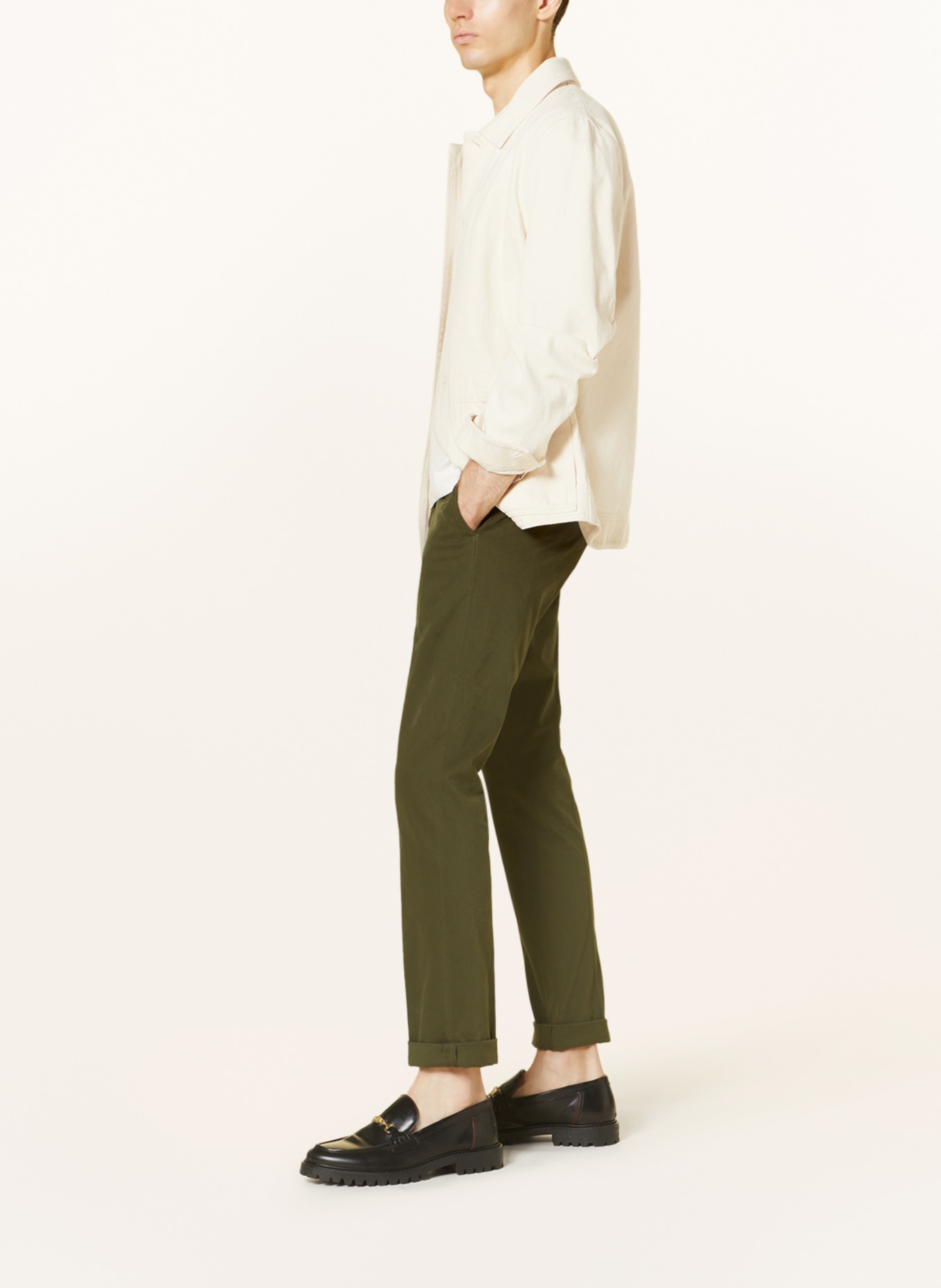 Dondup Chinos GAUBERT extra slim fit, Color: OLIVE (Image 4)
