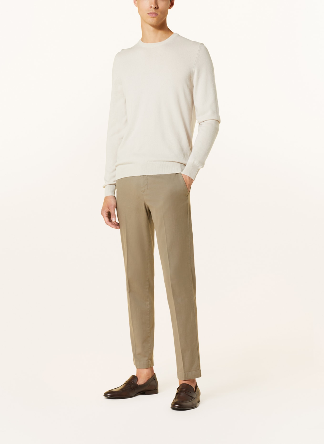 FEDELI Cashmere-Pullover, Farbe: CREME (Bild 2)