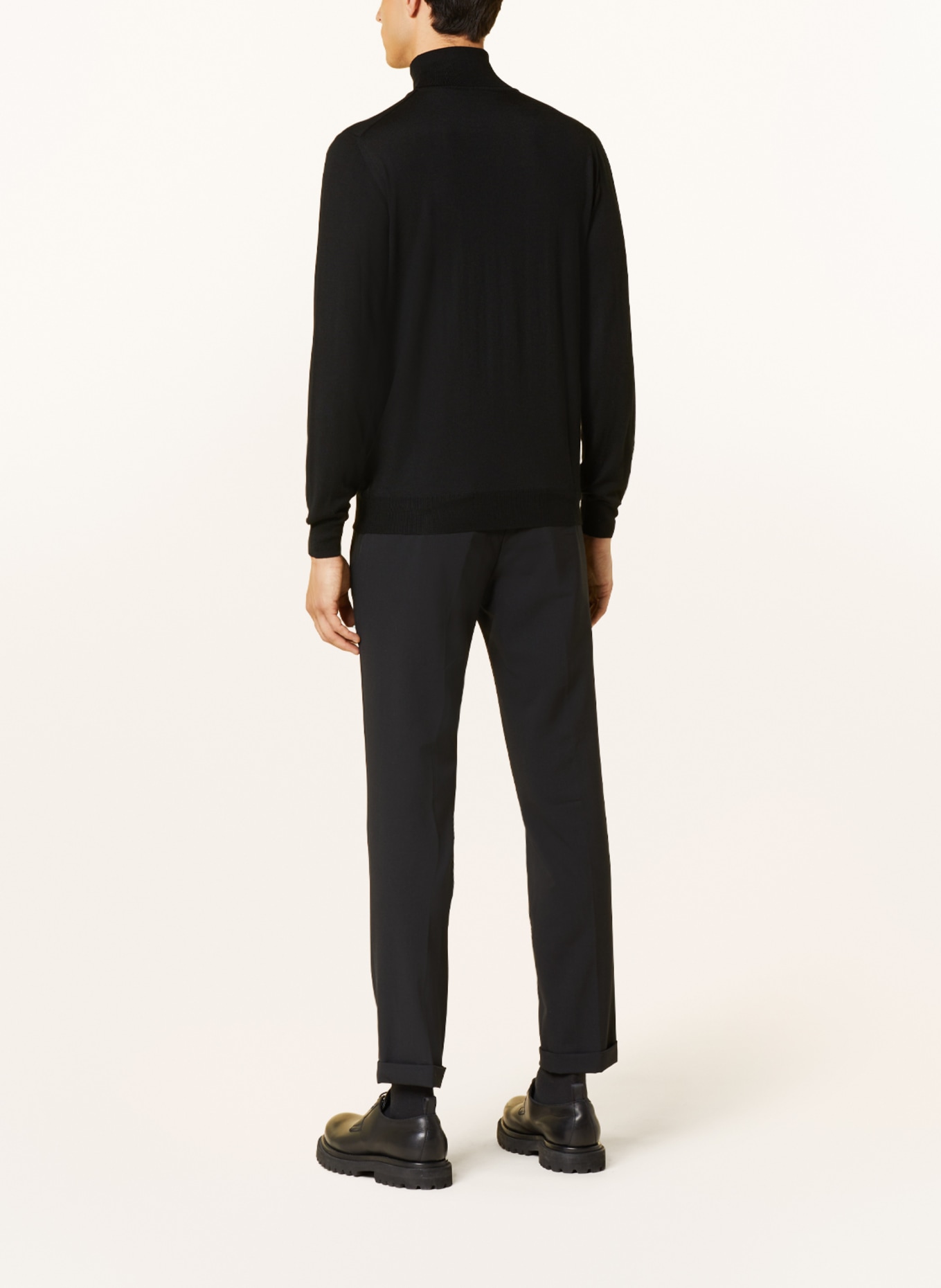 FEDELI Turtleneck sweater, Color: BLACK (Image 3)