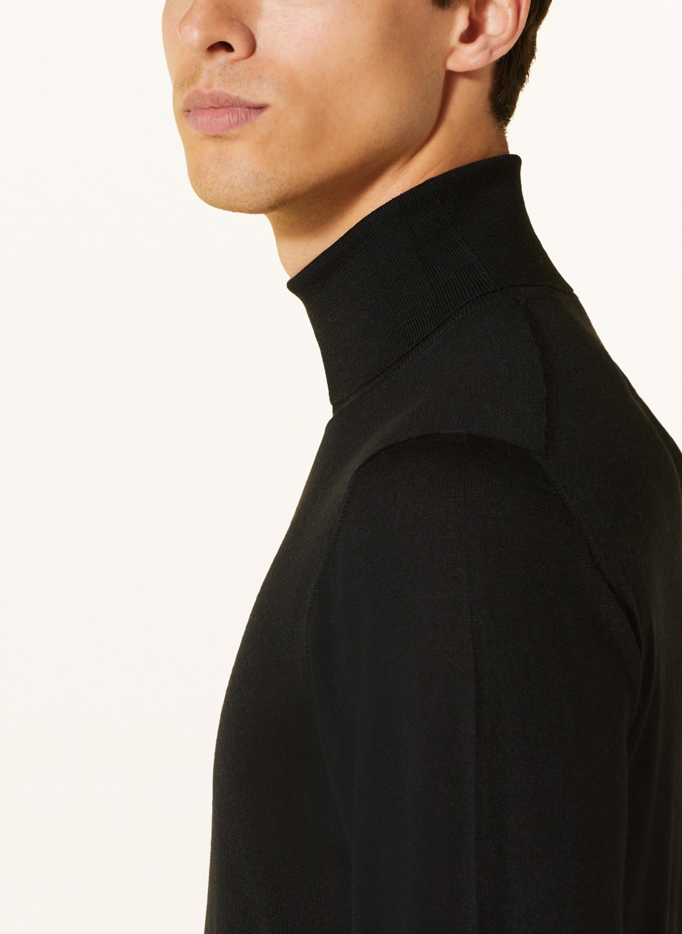 FEDELI Turtleneck sweater, Color: BLACK (Image 4)