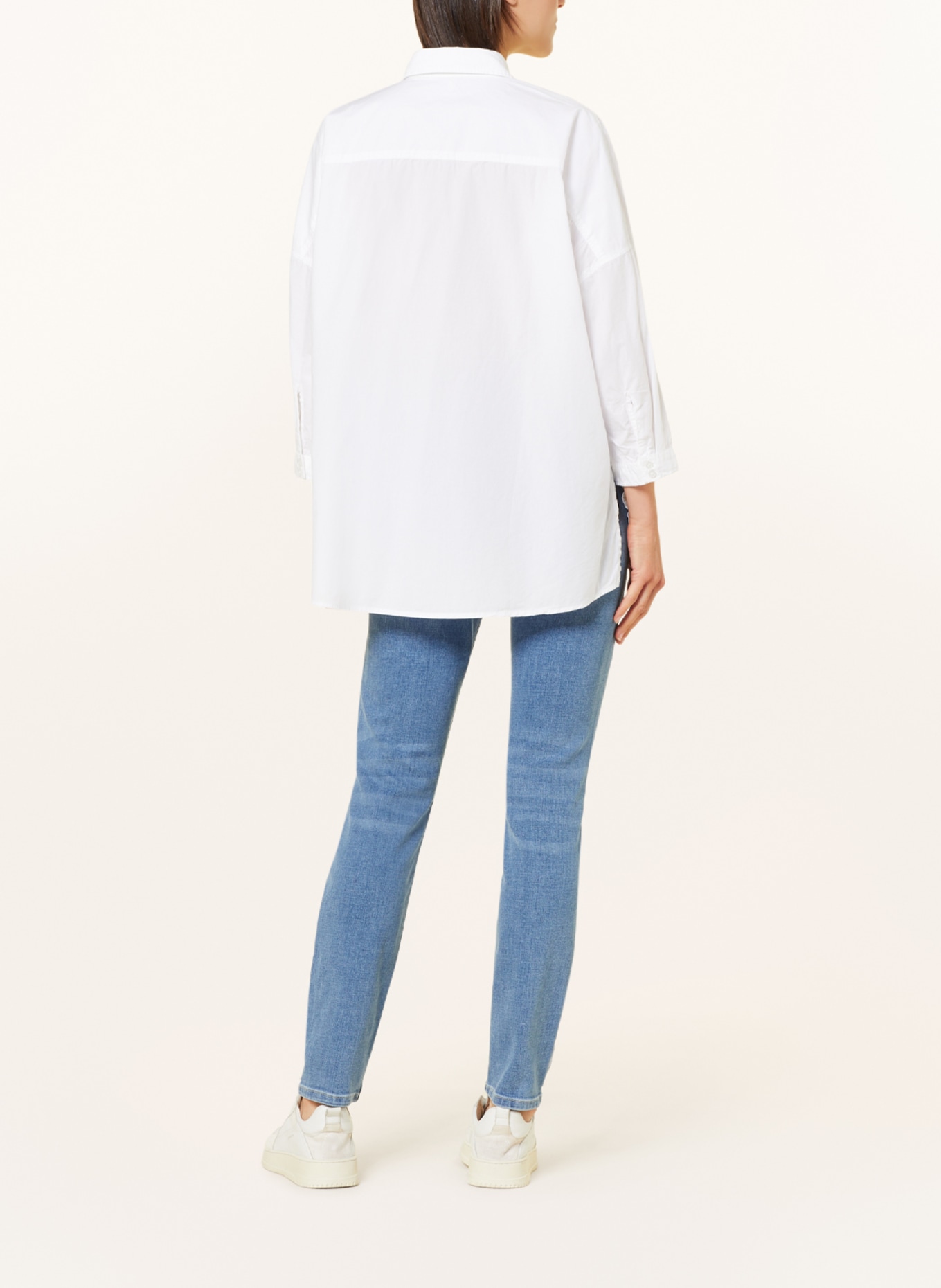 Herrlicher Shirt blouse MARINI with 3/4 sleeves, Color: WHITE (Image 3)