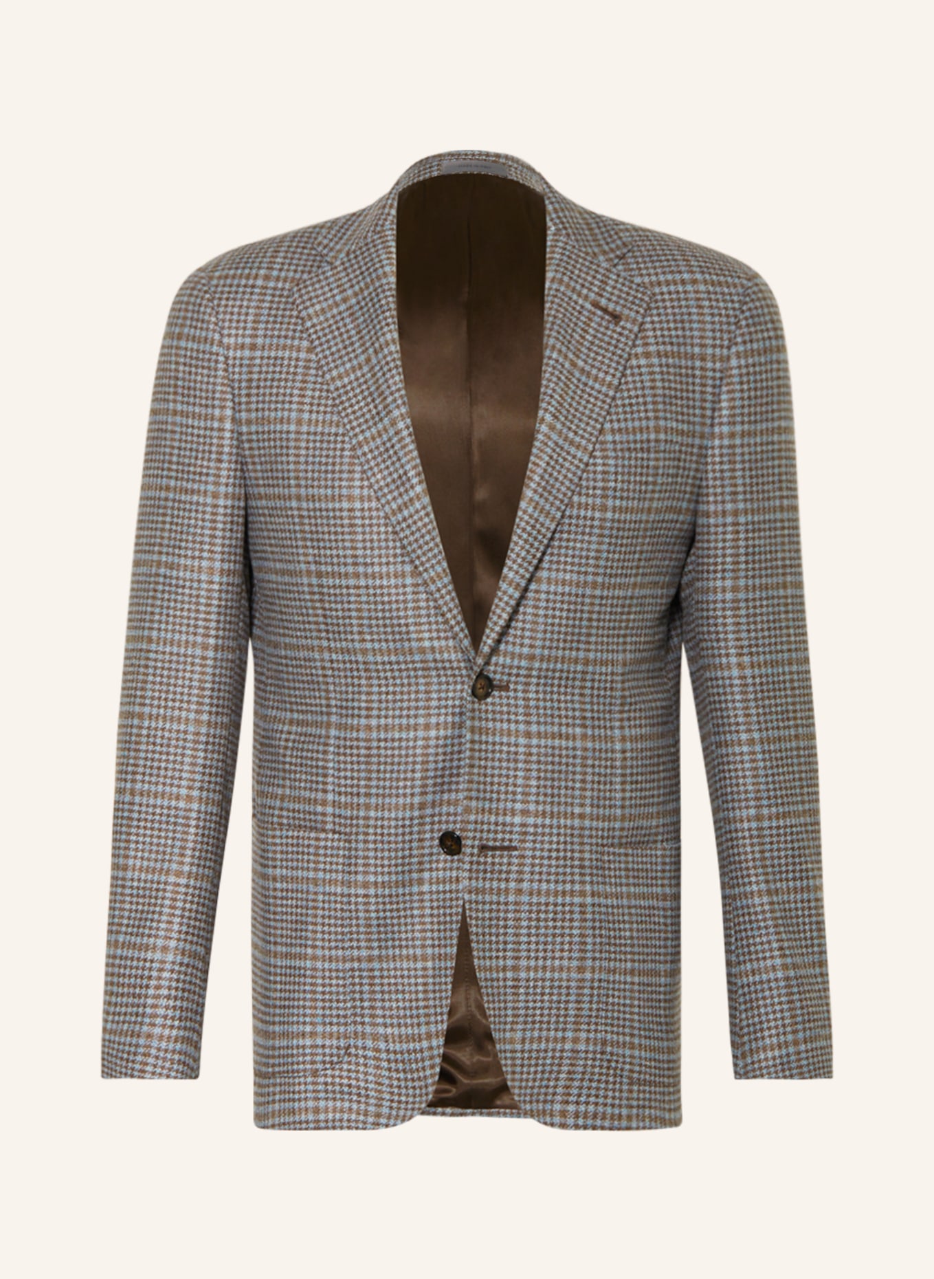 CORNELIANI Tailored jacket slim fit, Color: LIGHT BLUE/ BROWN (Image 1)