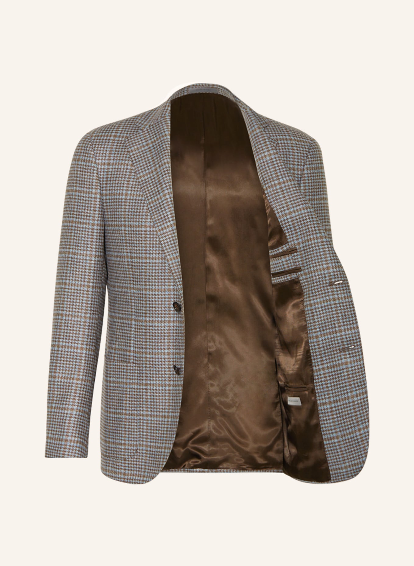 CORNELIANI Tailored jacket slim fit, Color: LIGHT BLUE/ BROWN (Image 4)
