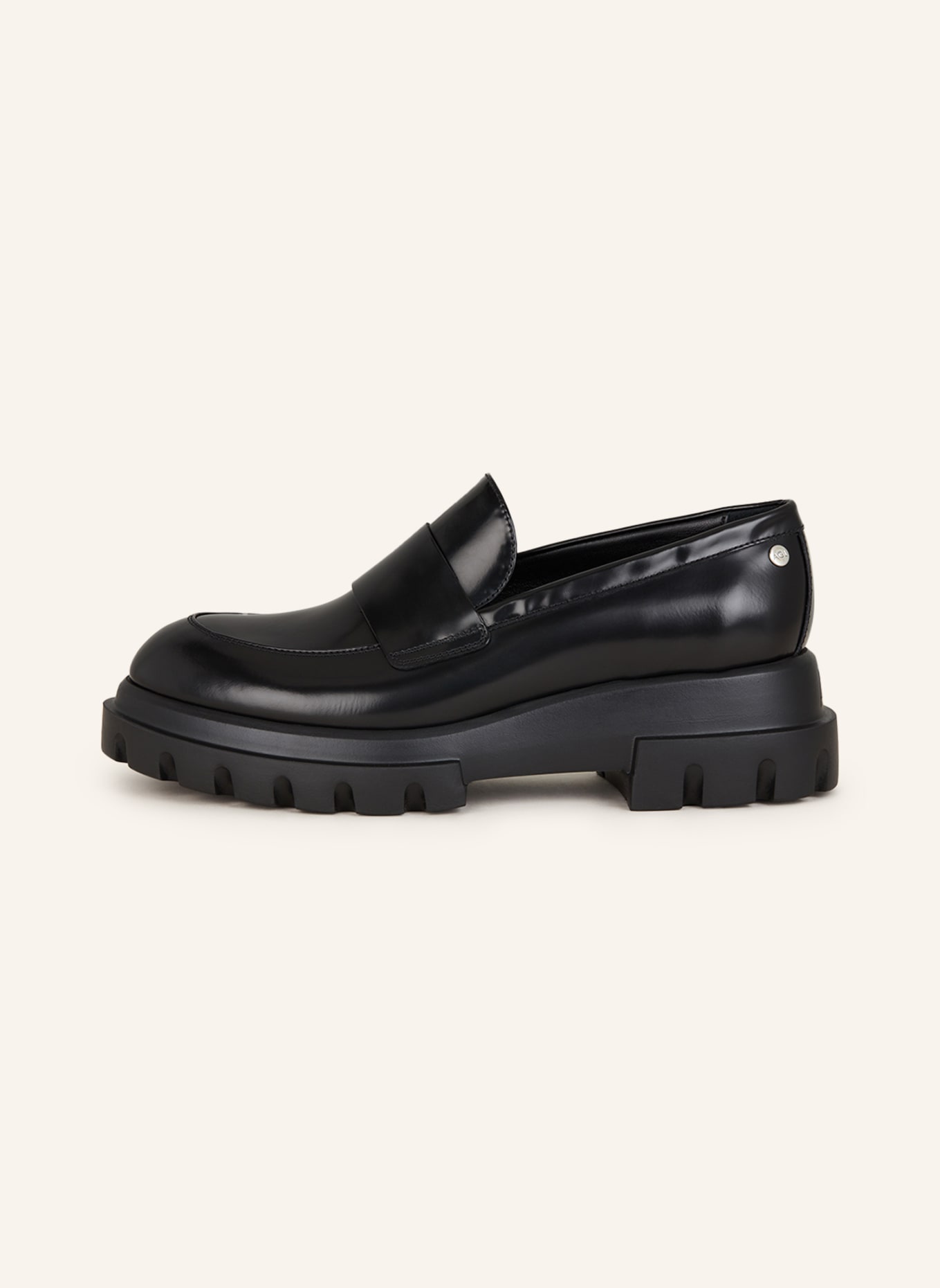 AGL Platform loafers IDA, Color: BLACK (Image 4)