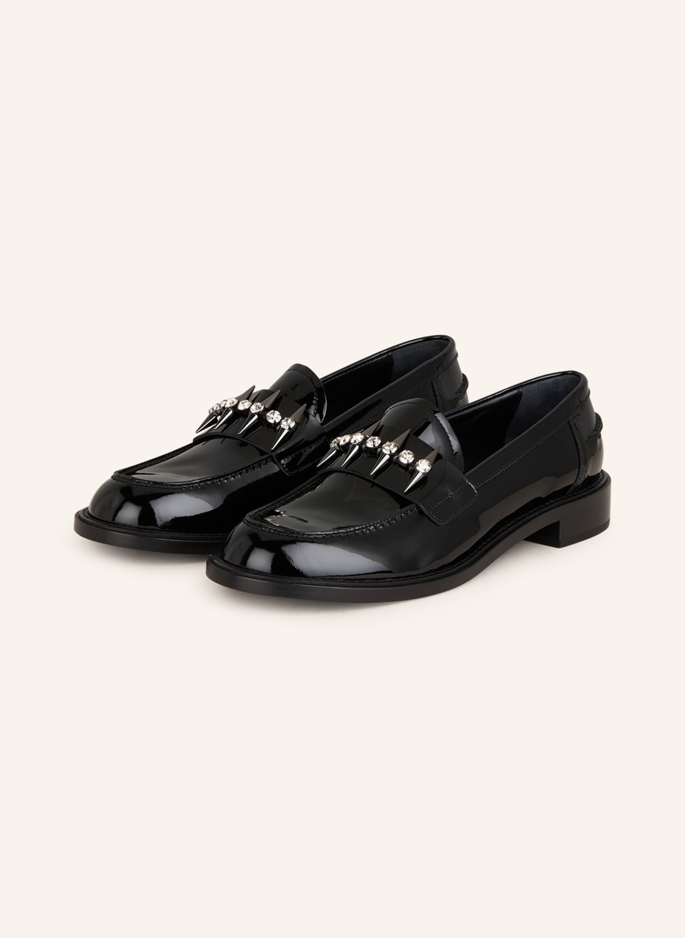 AGL Loafers LOLA SPIKE, Color: BLACK (Image 1)