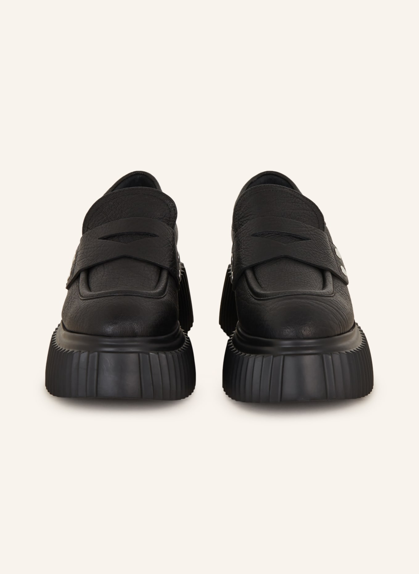AGL Platform loafers DANY, Color: BLACK (Image 3)