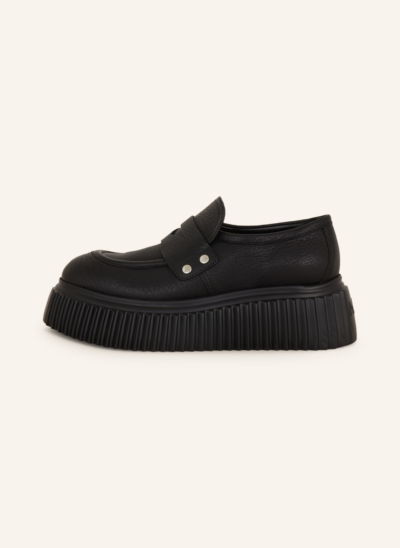AGL Platform loafers DANY, Color: BLACK (Image 4)