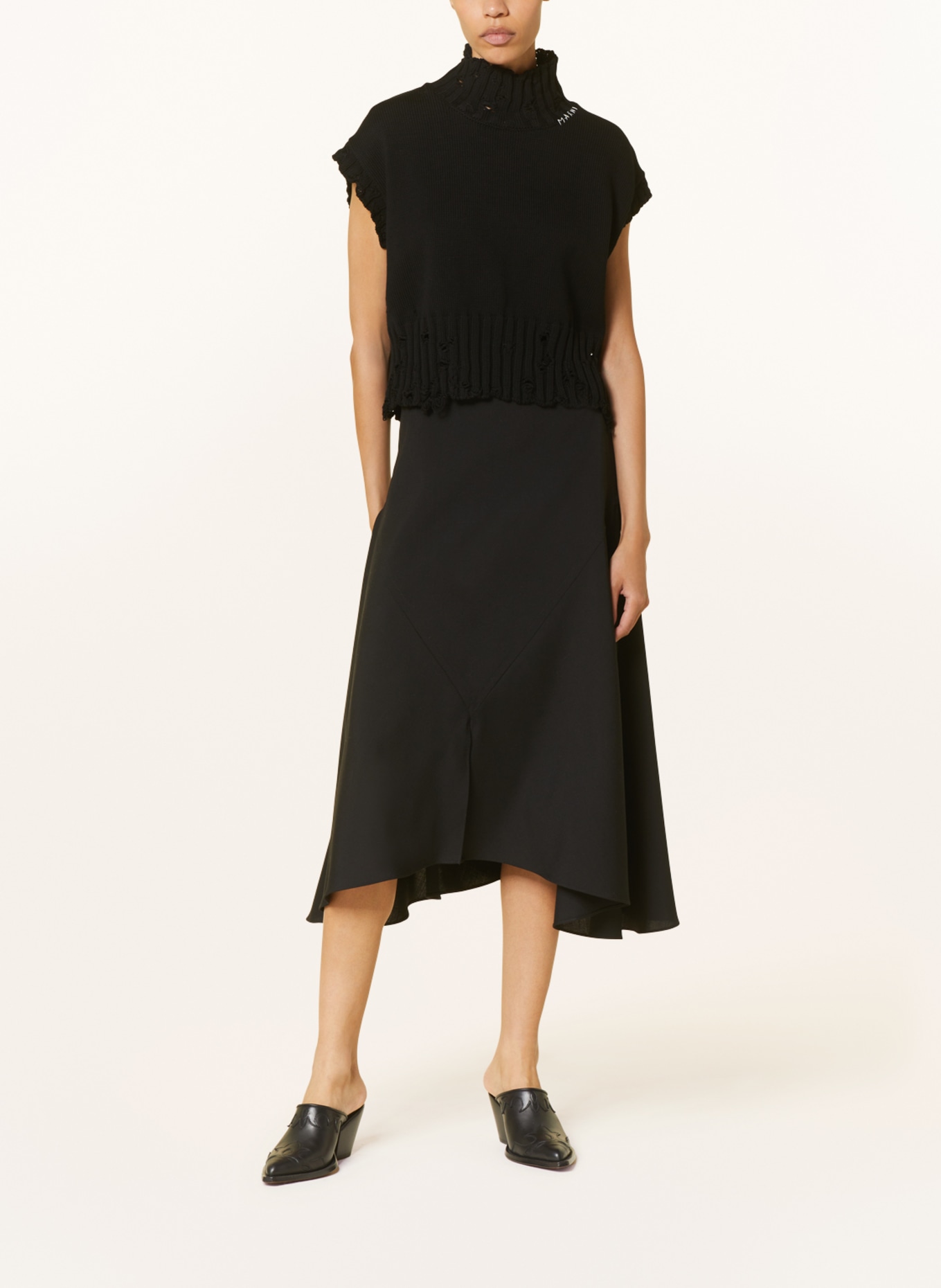 MARNI Skirt, Color: BLACK (Image 2)