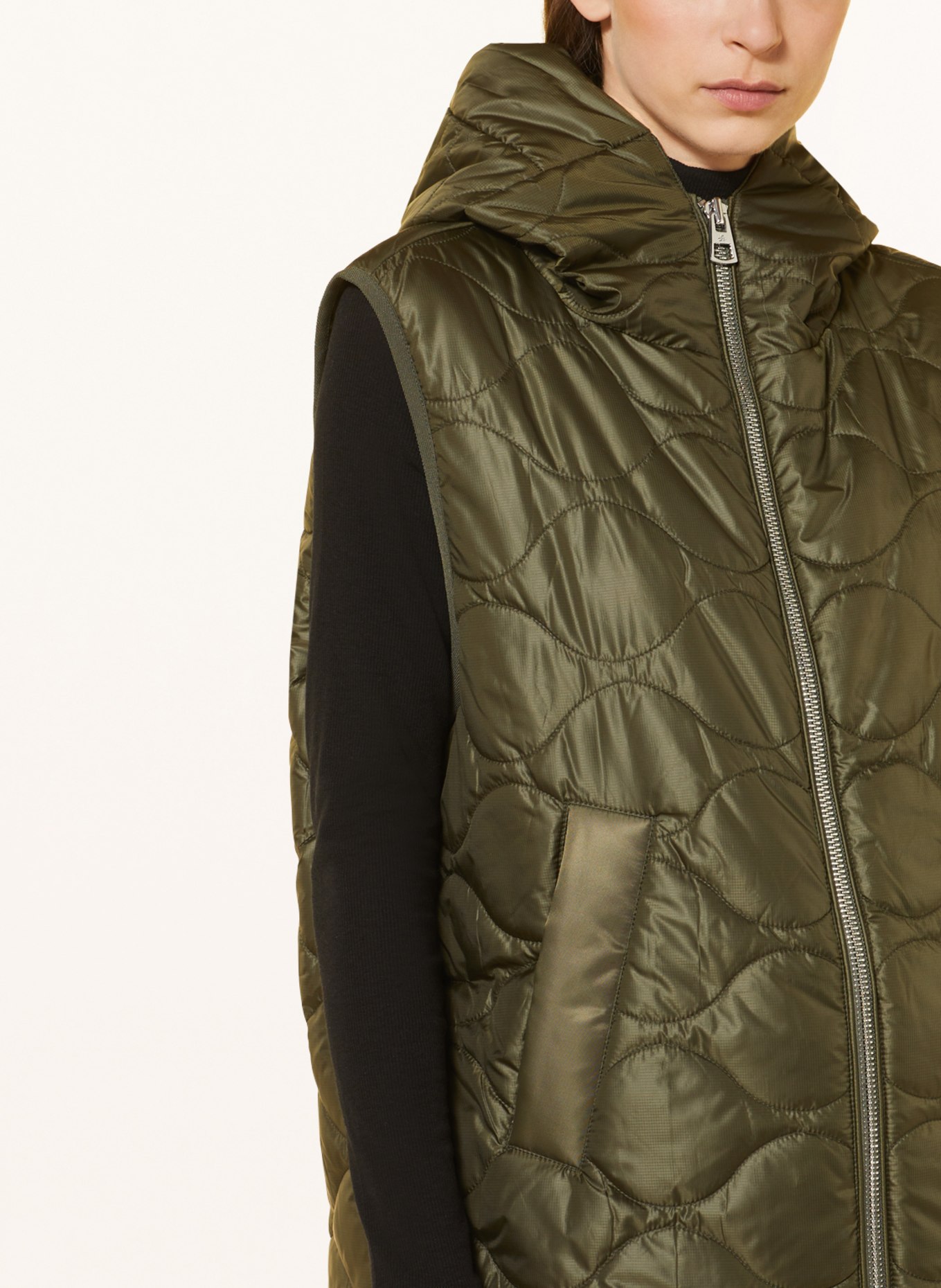 Marc O'Polo Quilted vest, Color: OLIVE (Image 5)