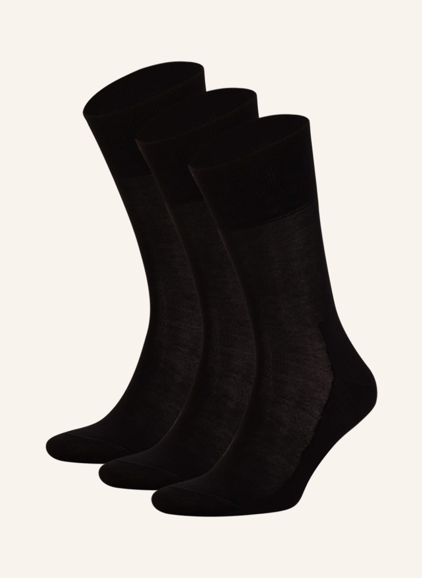 FALKE Ponožky TAIGO, sada 3 párů, Barva: 3000 BLACK (Obrázek 1)