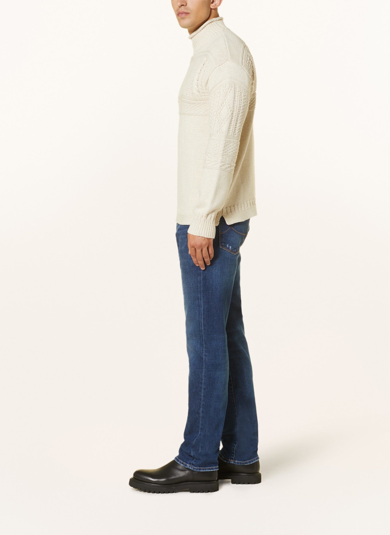 JACOB COHEN Destroyed jeans BARD slim fit, Color: 514D Mid Blue (Image 4)
