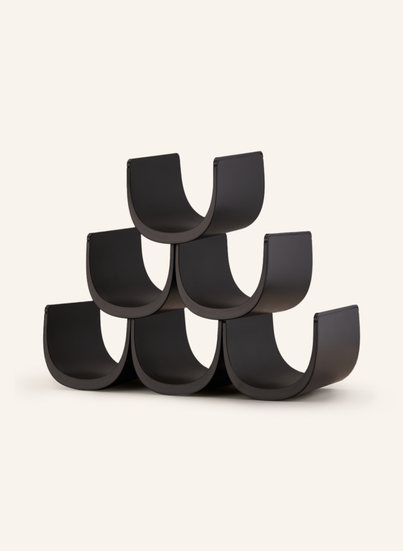 ALESSI Regał na butelki NOÈ: CZARNY