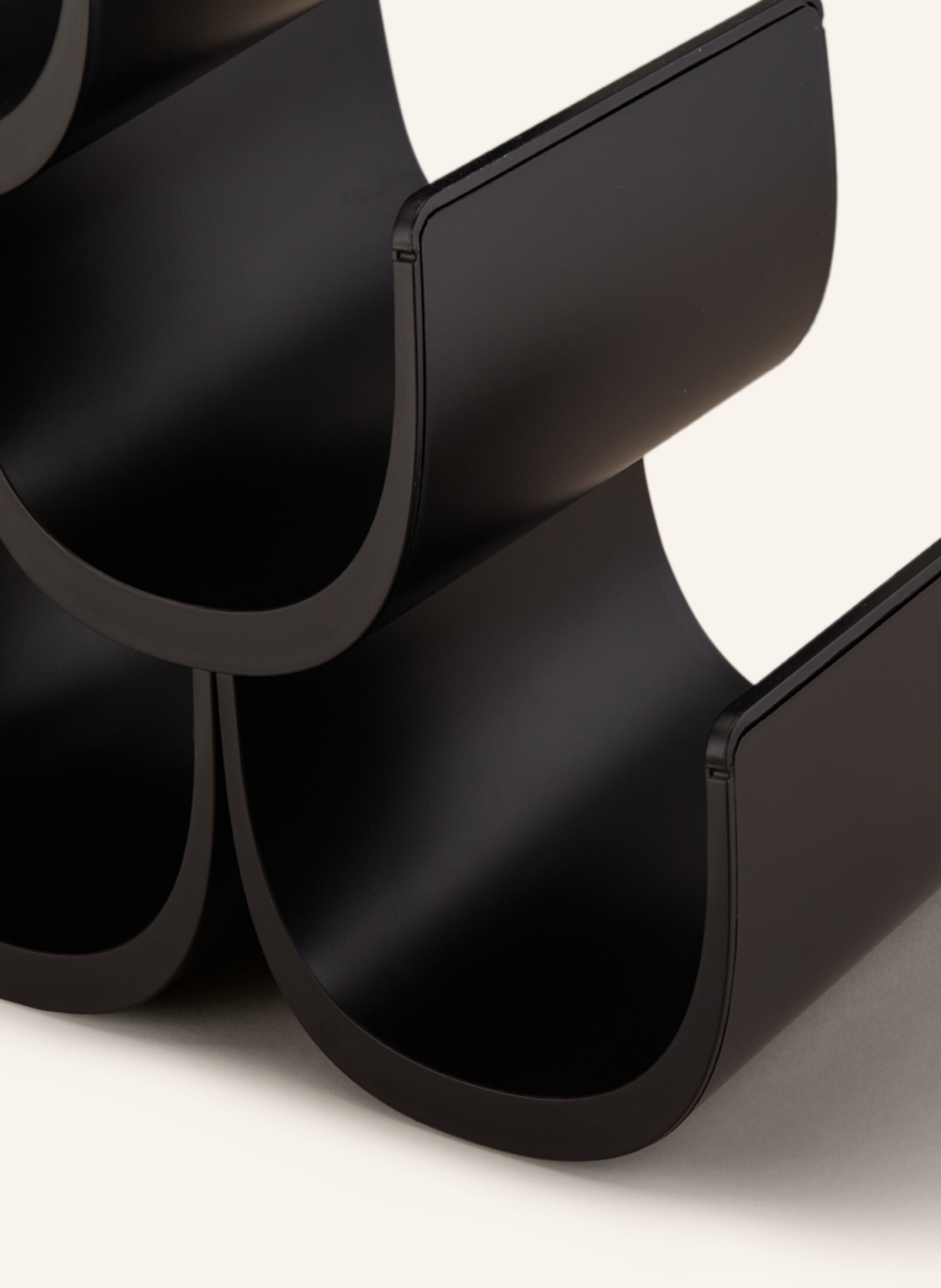 ALESSI Regał na butelki NOÈ: CZARNY