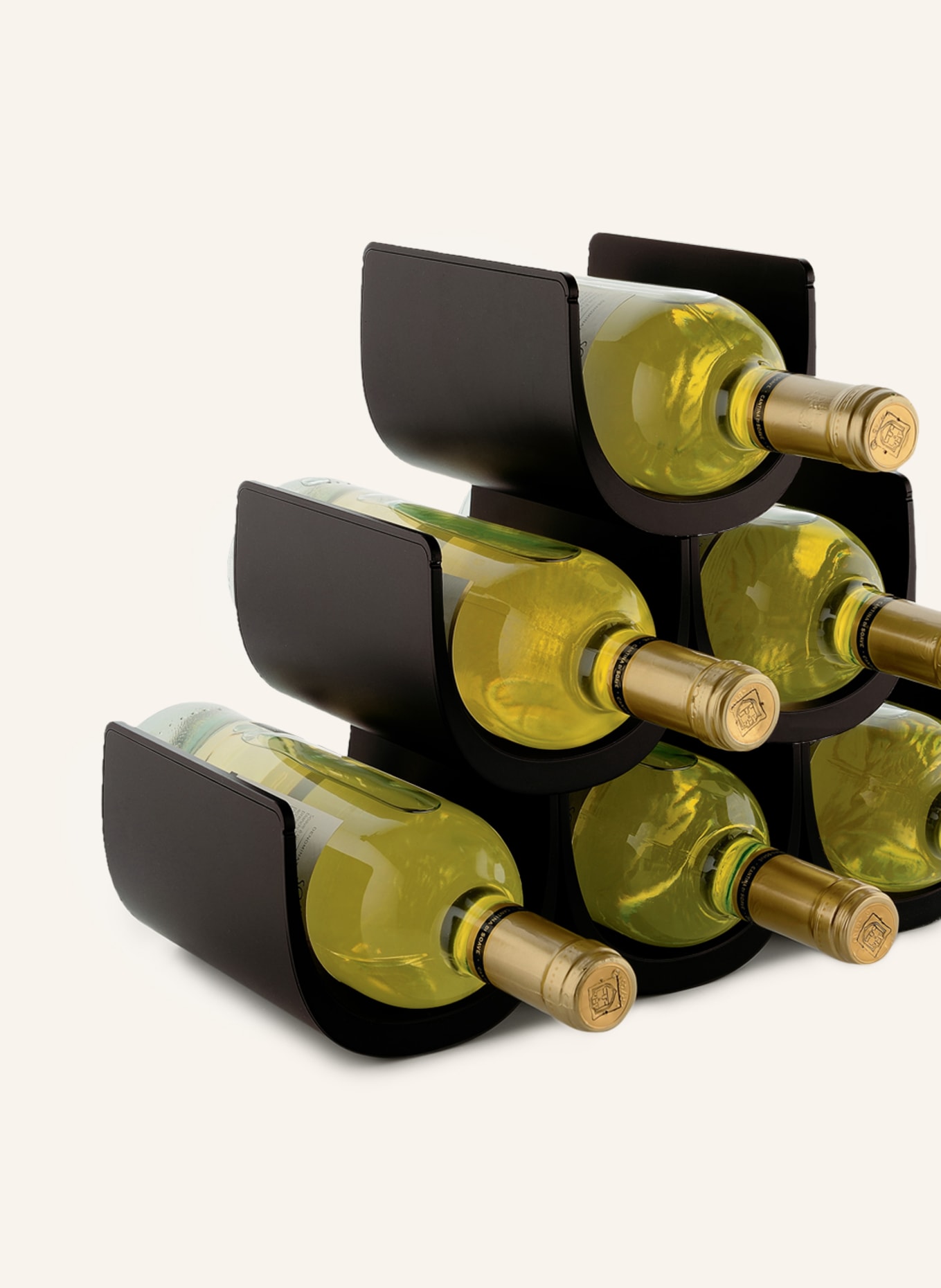 ALESSI Regał na butelki NOÈ: CZARNY