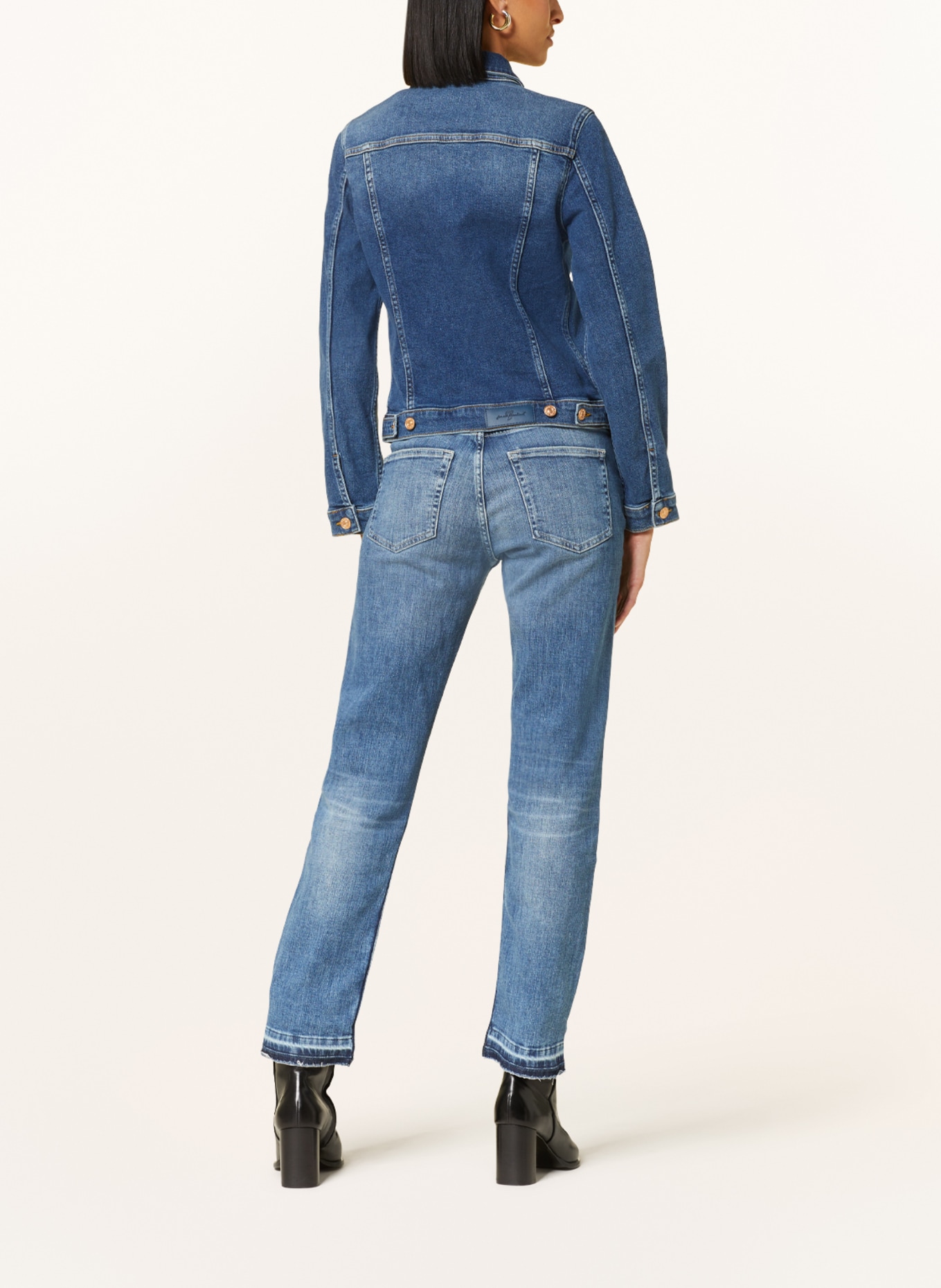 AG Jeans Straight Jeans GIRLFRIEND, Farbe: 14CEV LIGHT BLUE (Bild 3)