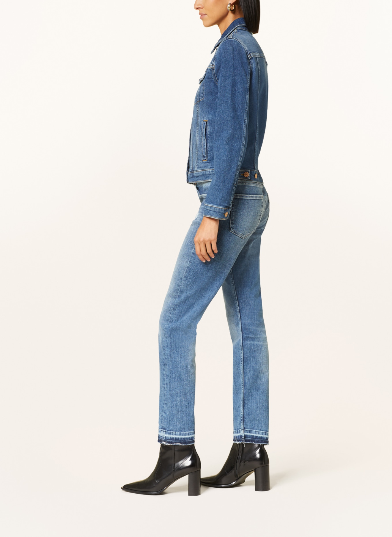 AG Jeans Straight Jeans GIRLFRIEND, Farbe: 14CEV LIGHT BLUE (Bild 4)