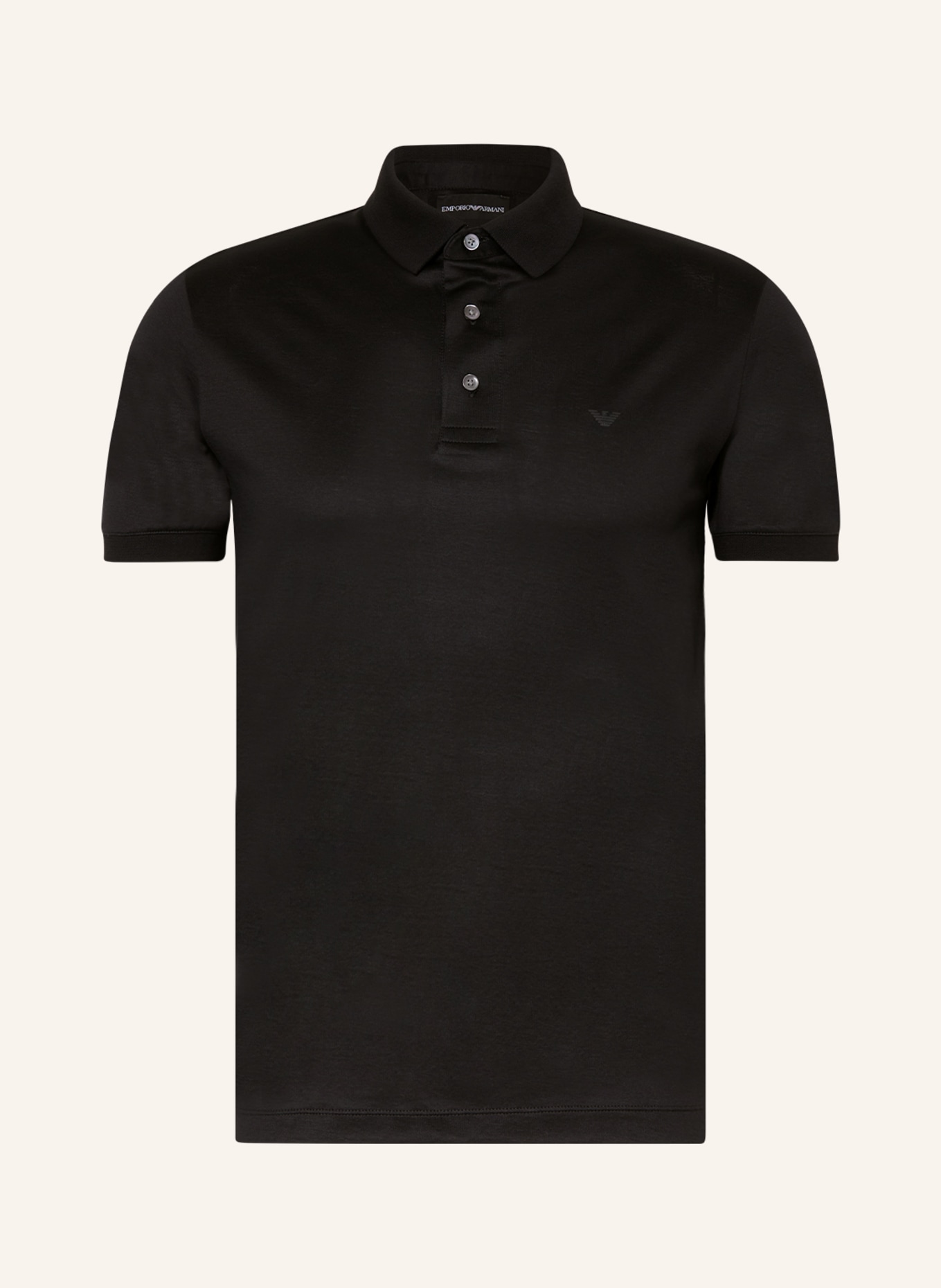 EMPORIO ARMANI Jersey polo shirt, Color: BLACK (Image 1)