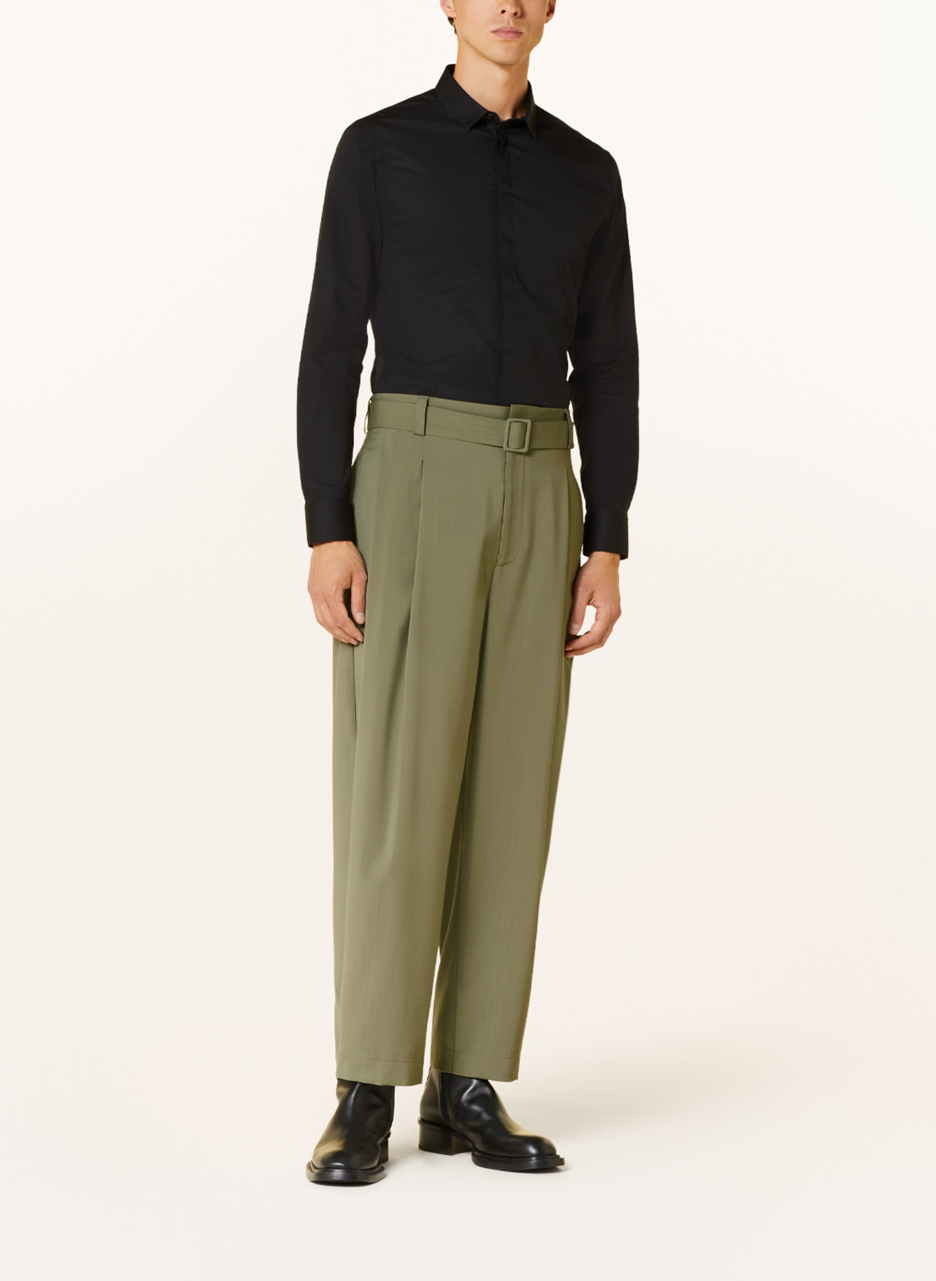 EMPORIO ARMANI Trousers regular fit, Color: 544 VERDE MILITARE (Image 2)
