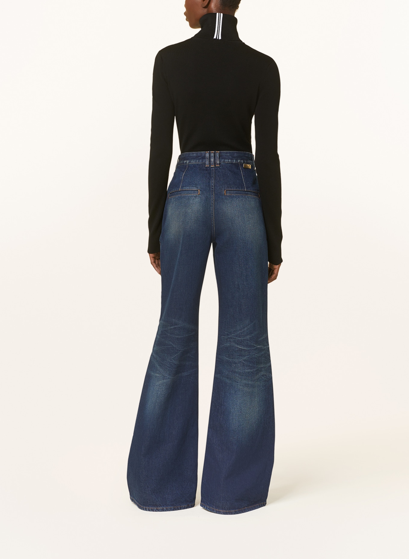 BALMAIN Flared jeans, Color: 6KD 6KD BLEU JEAN BRUT (Image 3)