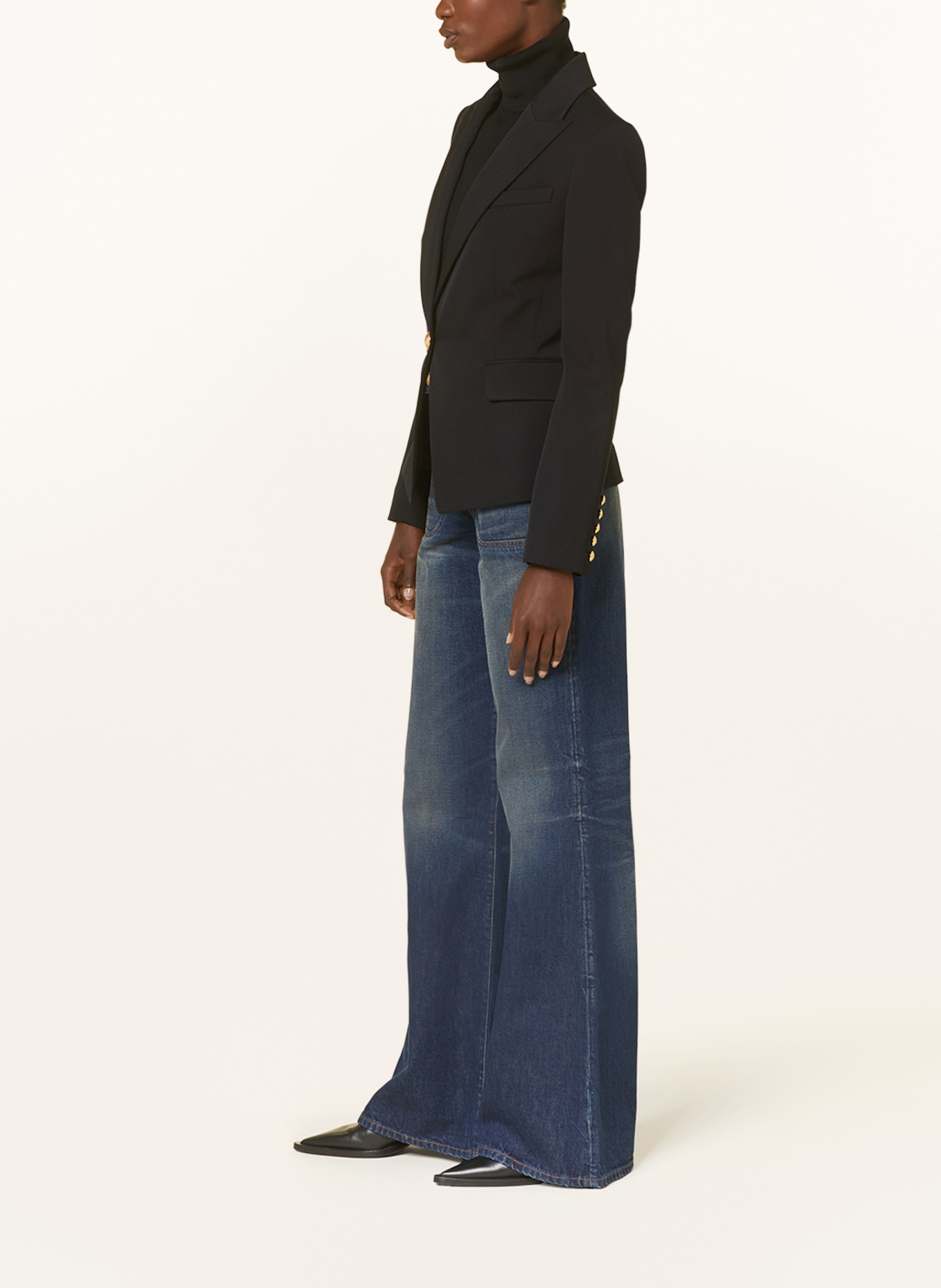 BALMAIN Flared jeans, Color: 6KD 6KD BLEU JEAN BRUT (Image 4)