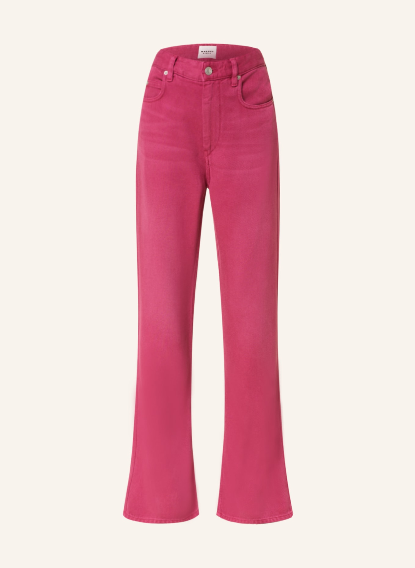 MARANT ÉTOILE Flared jeans BELVIRA, Color: 40RY RASPBERRY (Image 1)