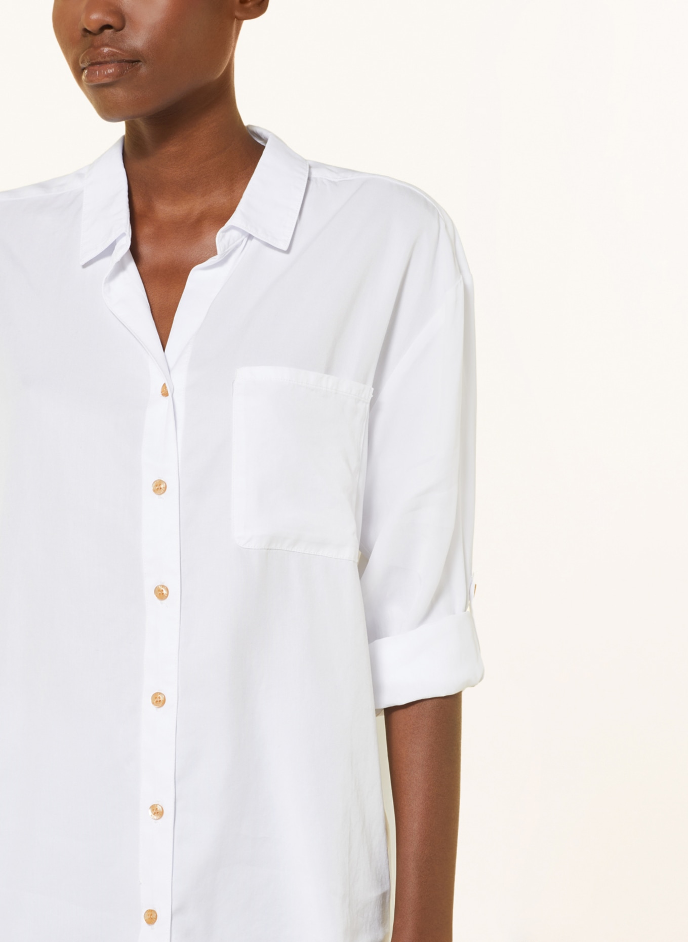 TRUE RELIGION Oversized shirt blouse, Color: WHITE (Image 4)