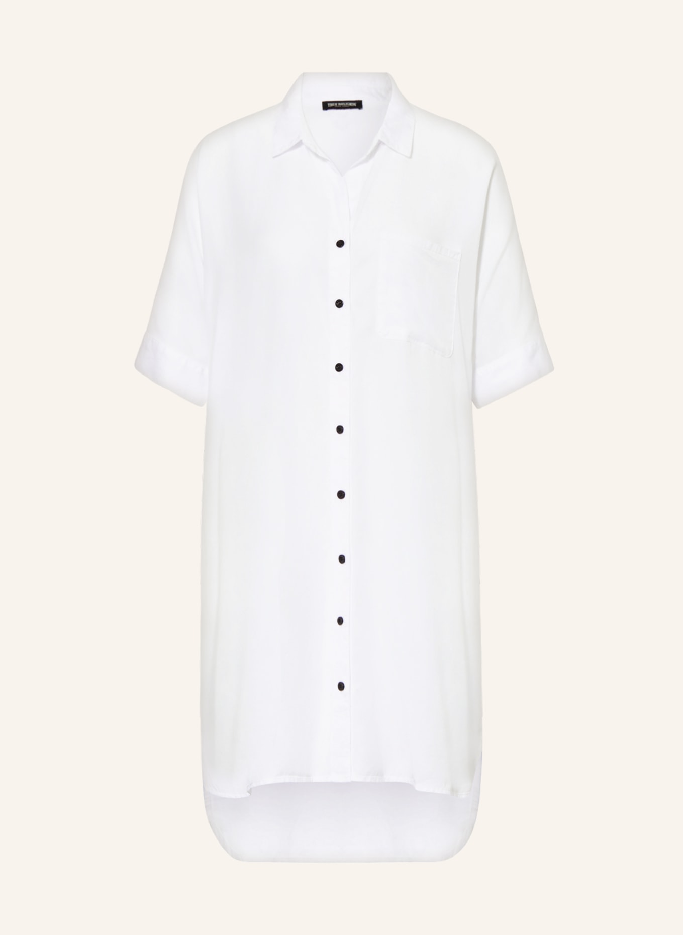 TRUE RELIGION Oversized shirt dress, Color: WHITE (Image 1)