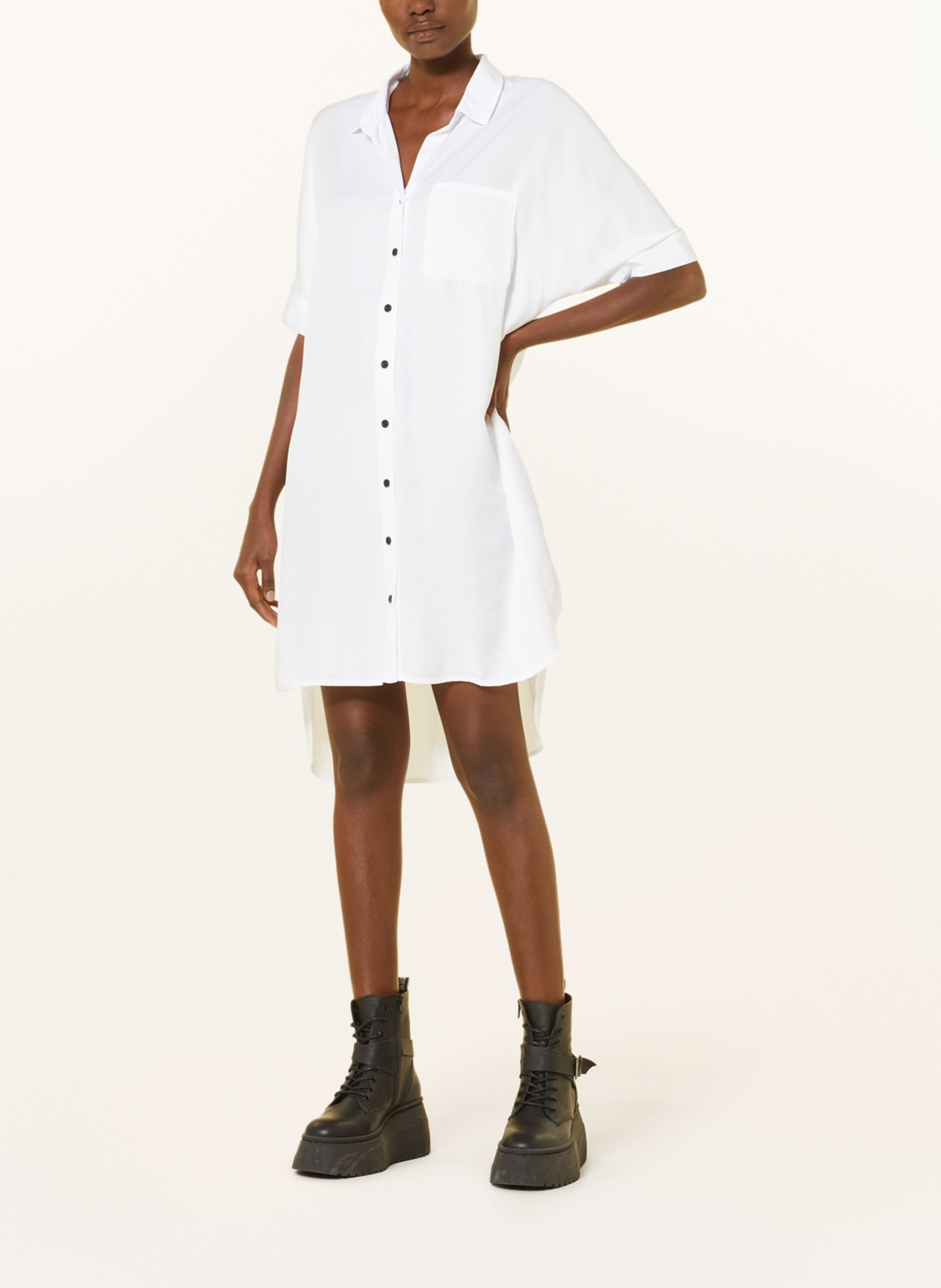 TRUE RELIGION Oversized shirt dress, Color: WHITE (Image 2)