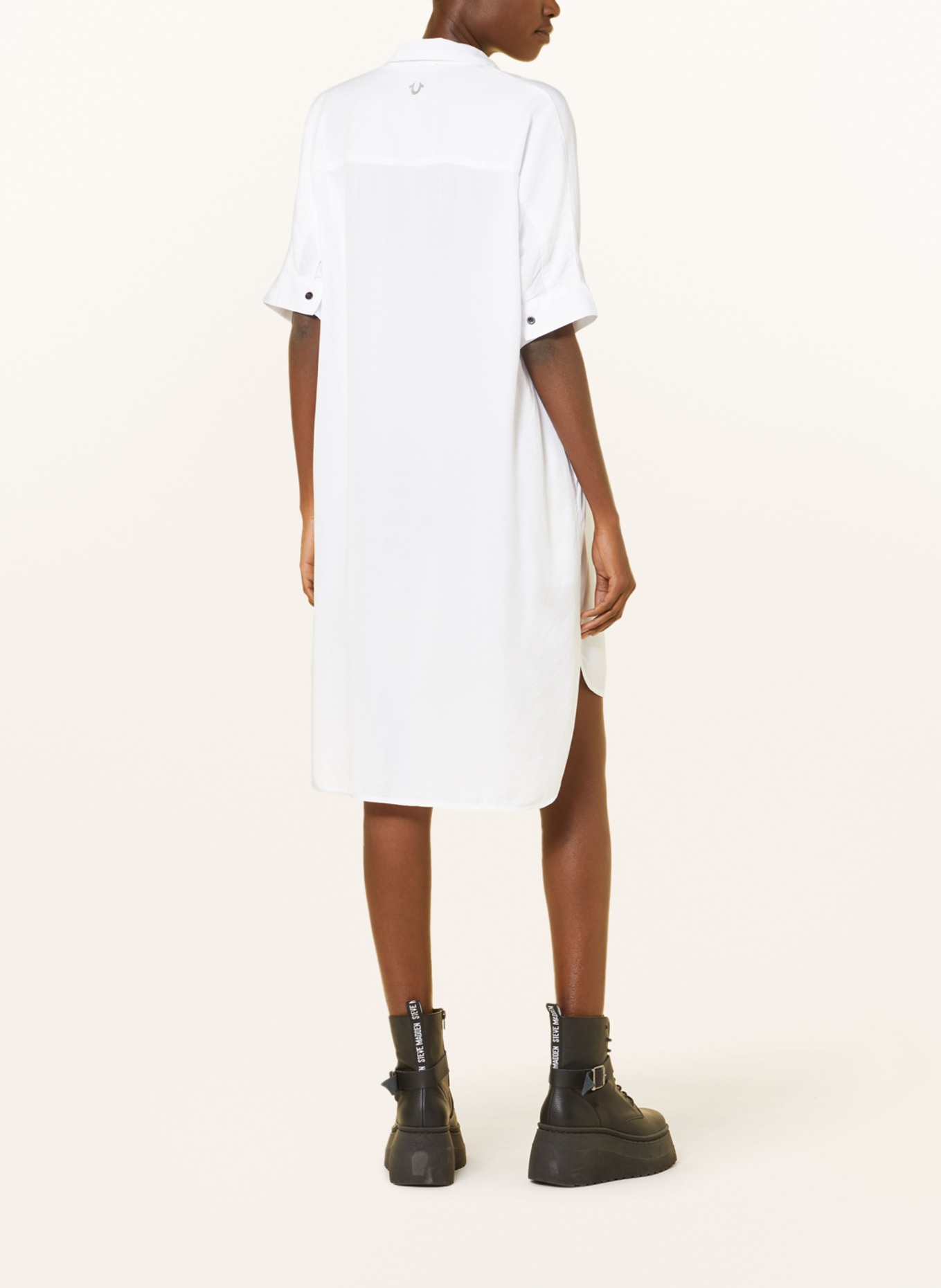TRUE RELIGION Oversized shirt dress, Color: WHITE (Image 3)