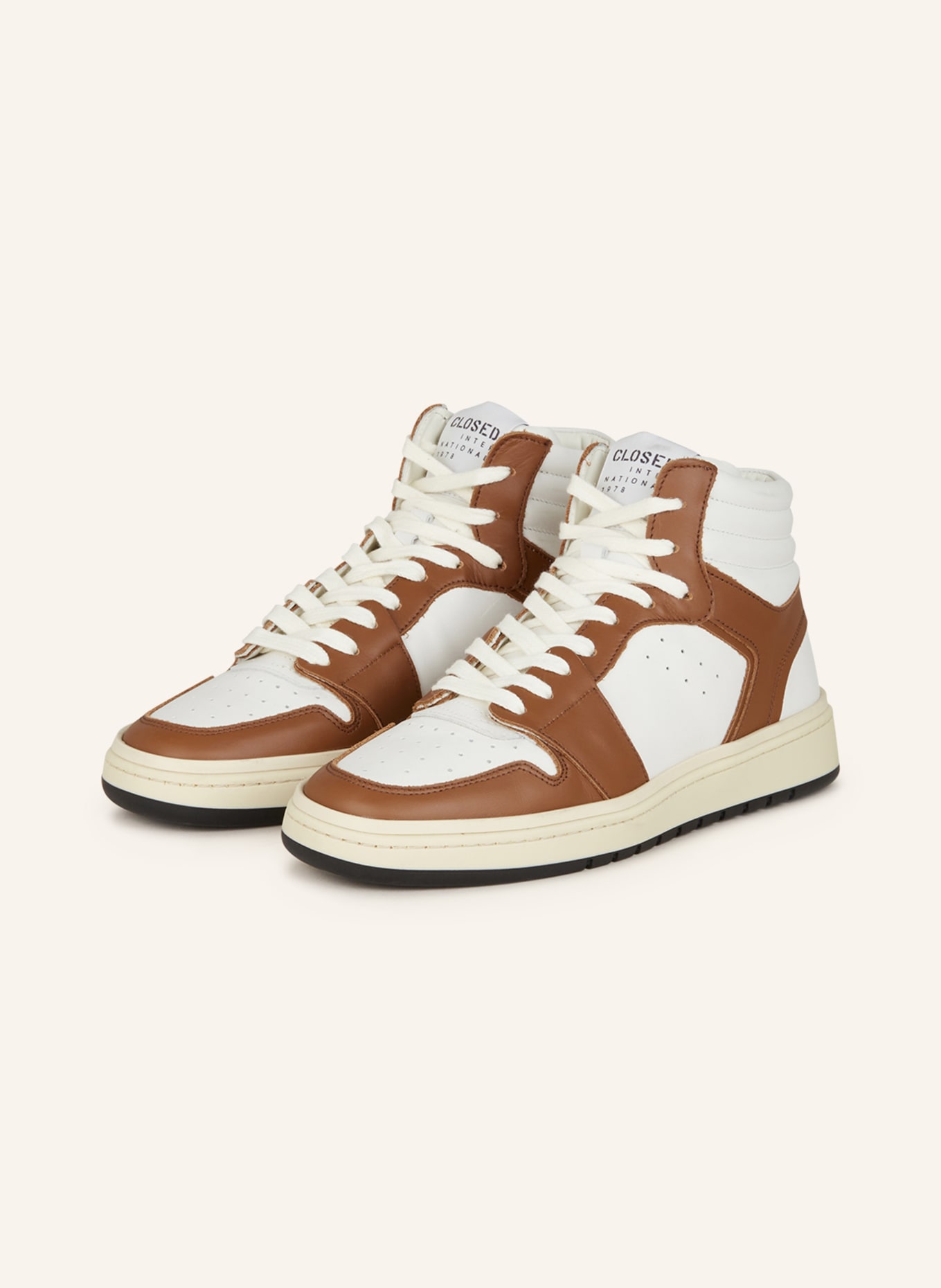 CLOSED High-top sneakers, Color: BROWN/ WHITE (Image 1)