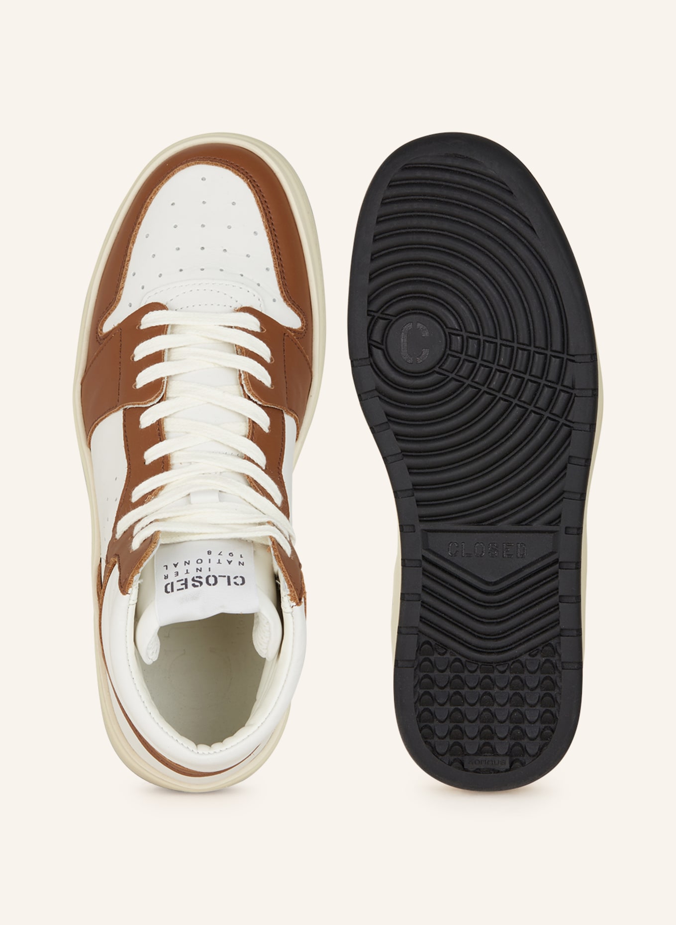 CLOSED High-top sneakers, Color: BROWN/ WHITE (Image 5)
